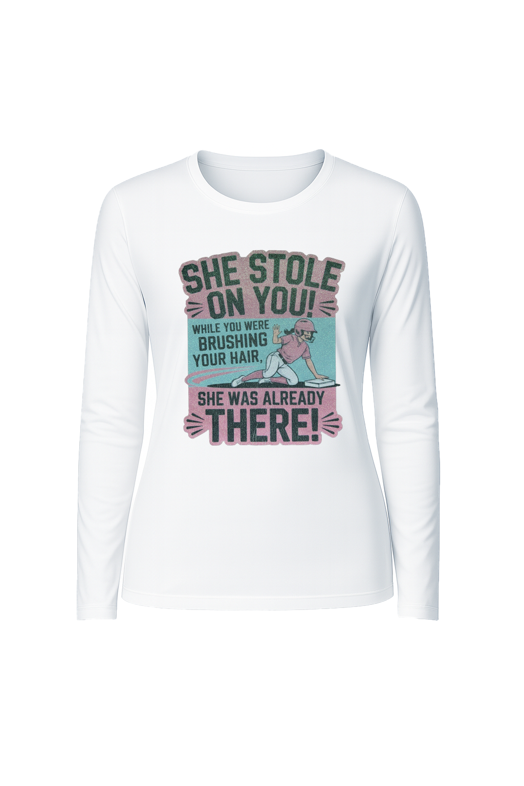 Glitter She Stole On You Long Sleeve Tee UPF 50