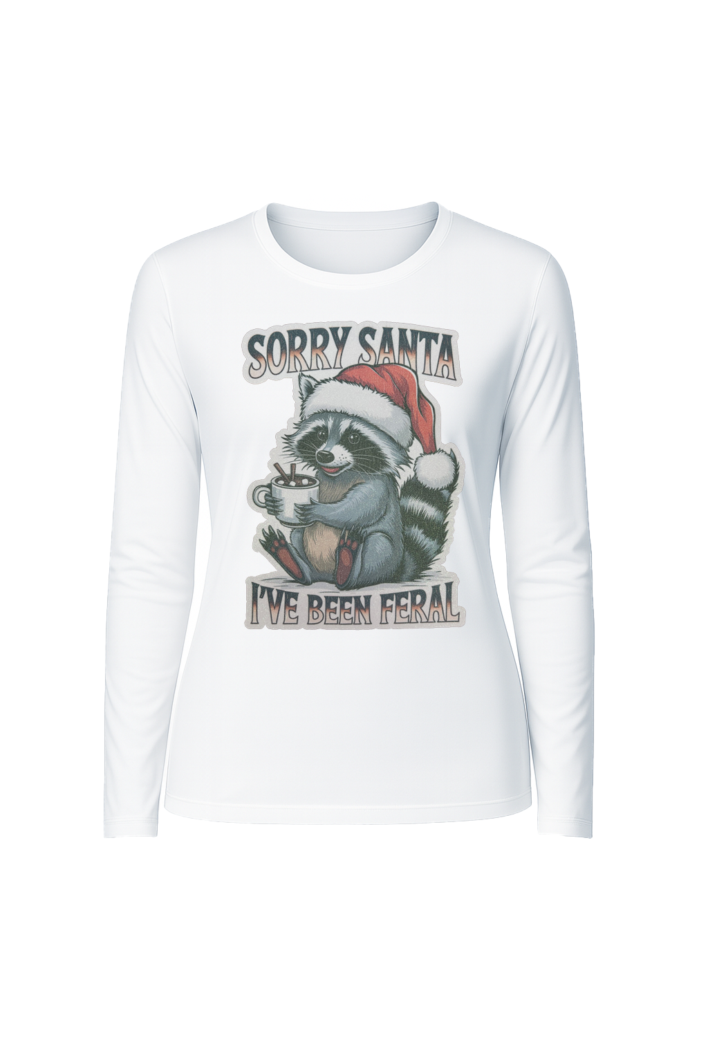 Glitter I've Been Feral Long Sleeve Tee UPF 50