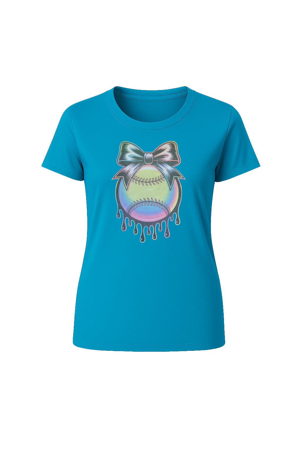 Glitter Neon Drip Short Sleeve Tee