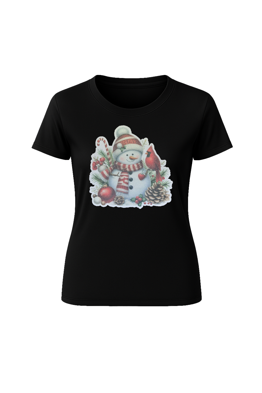 Glitter Cardinal's Gift Short Sleeve Tee