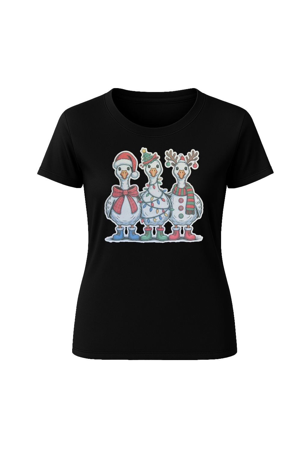 Glitter Festive Fowl Short Sleeve Tee