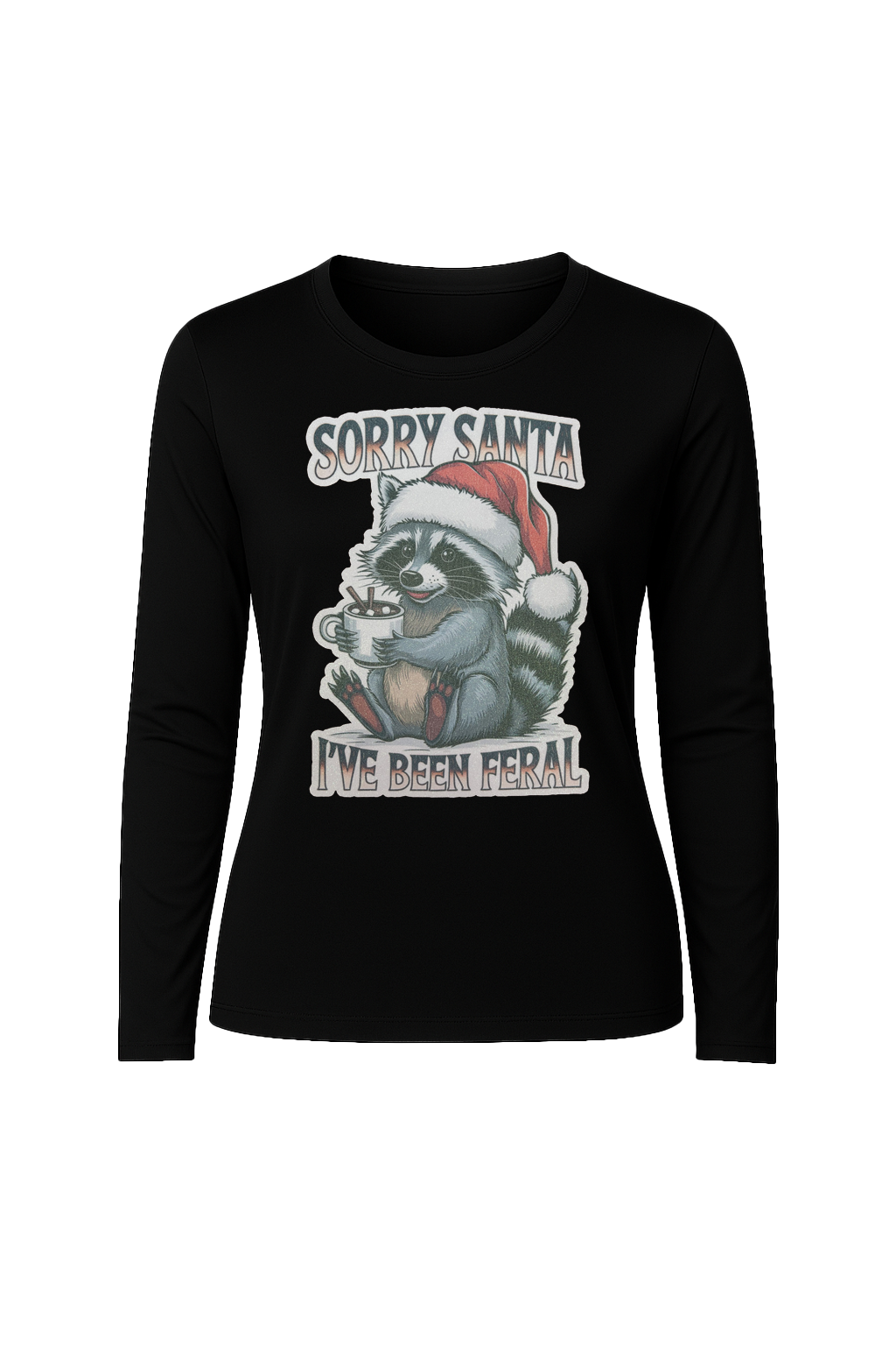 Glitter I've Been Feral Long Sleeve Tee UPF 50