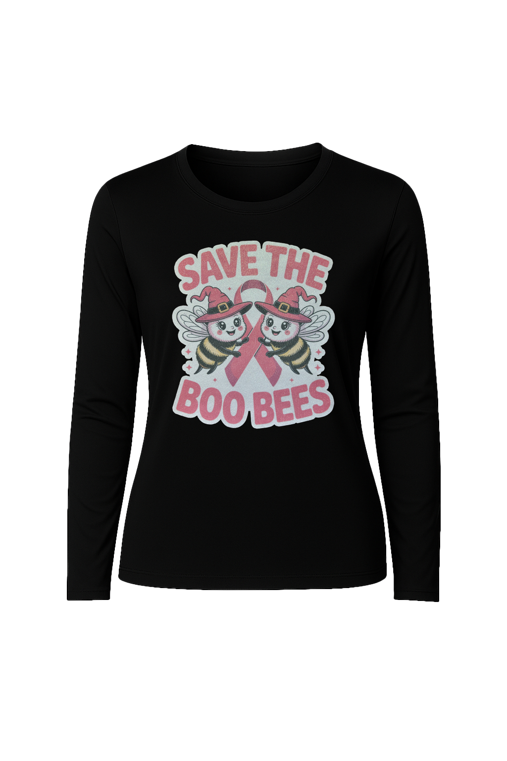 Glitter Save The Boo Bees Long Sleeve Tee UPF 50