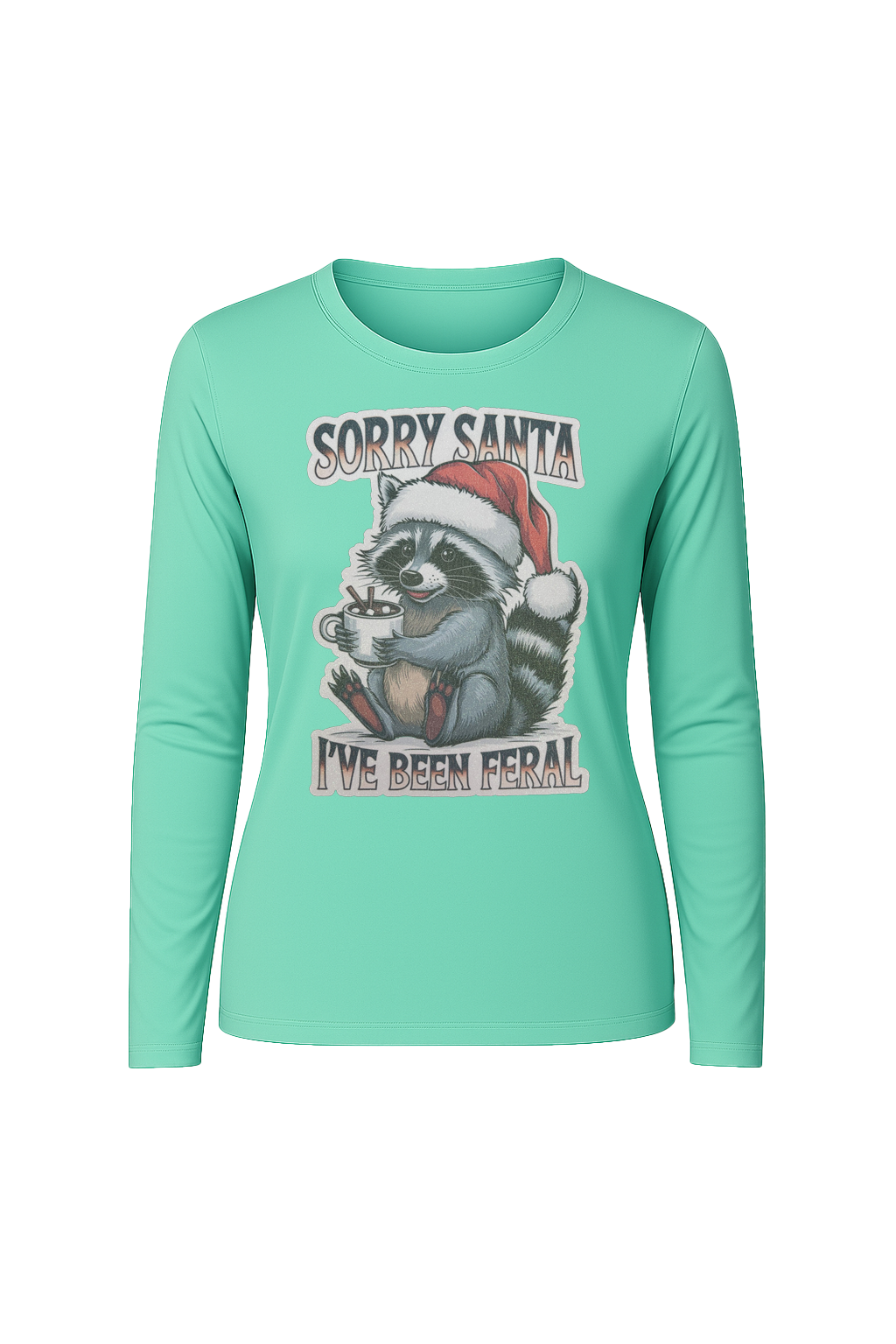 Glitter I've Been Feral Long Sleeve Tee UPF 50