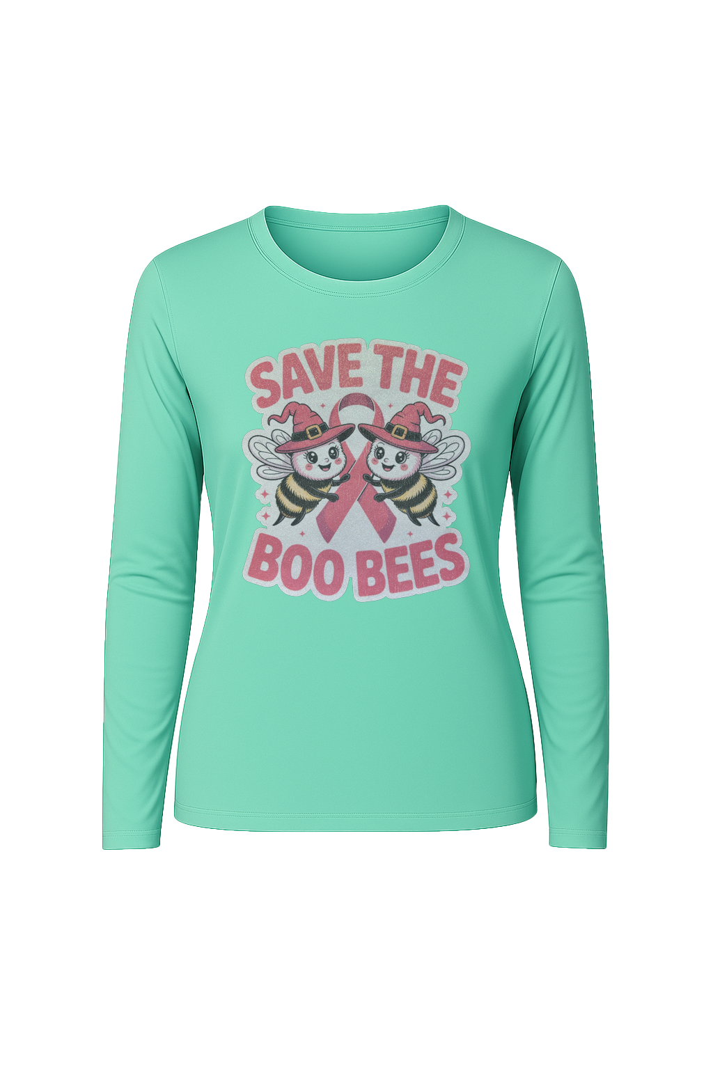 Glitter Save The Boo Bees Long Sleeve Tee UPF 50