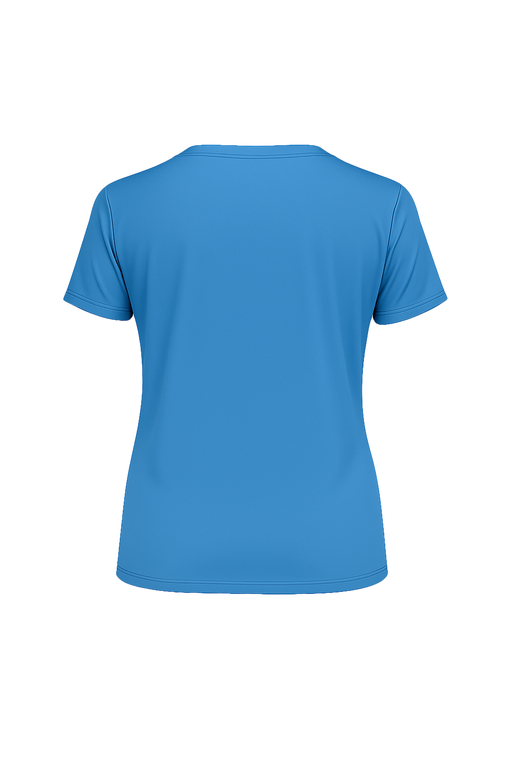 Glitter Orange Shield Short Sleeve V-Neck Tee