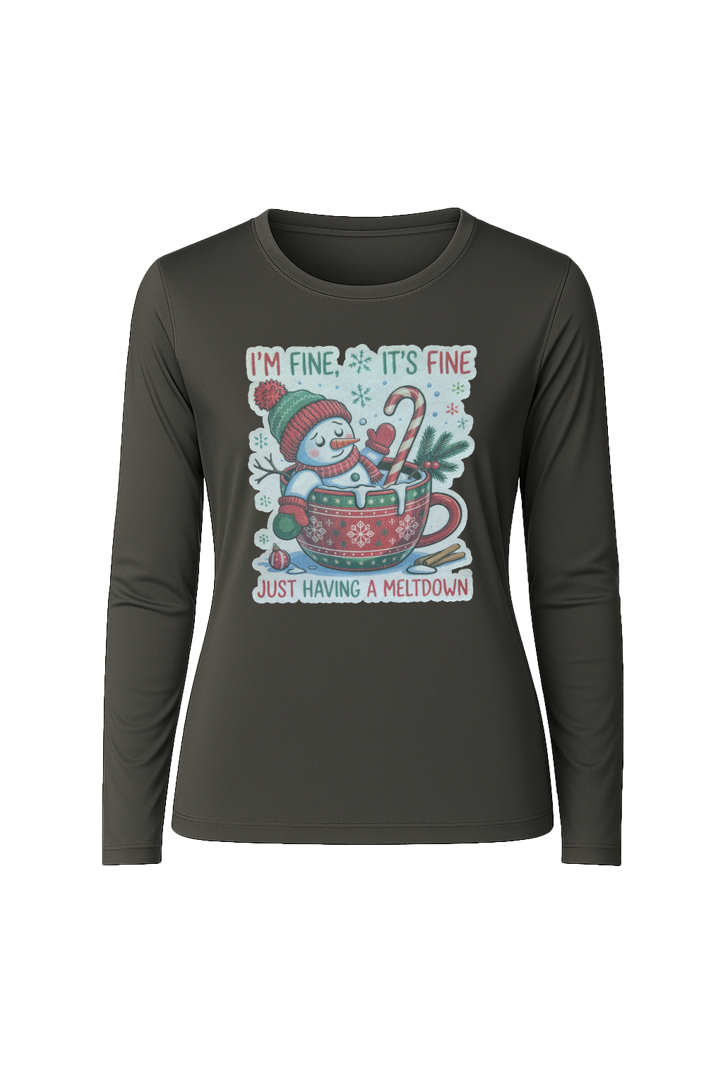 Glitter Having A Meltdown Long Sleeve Tee UPF 50