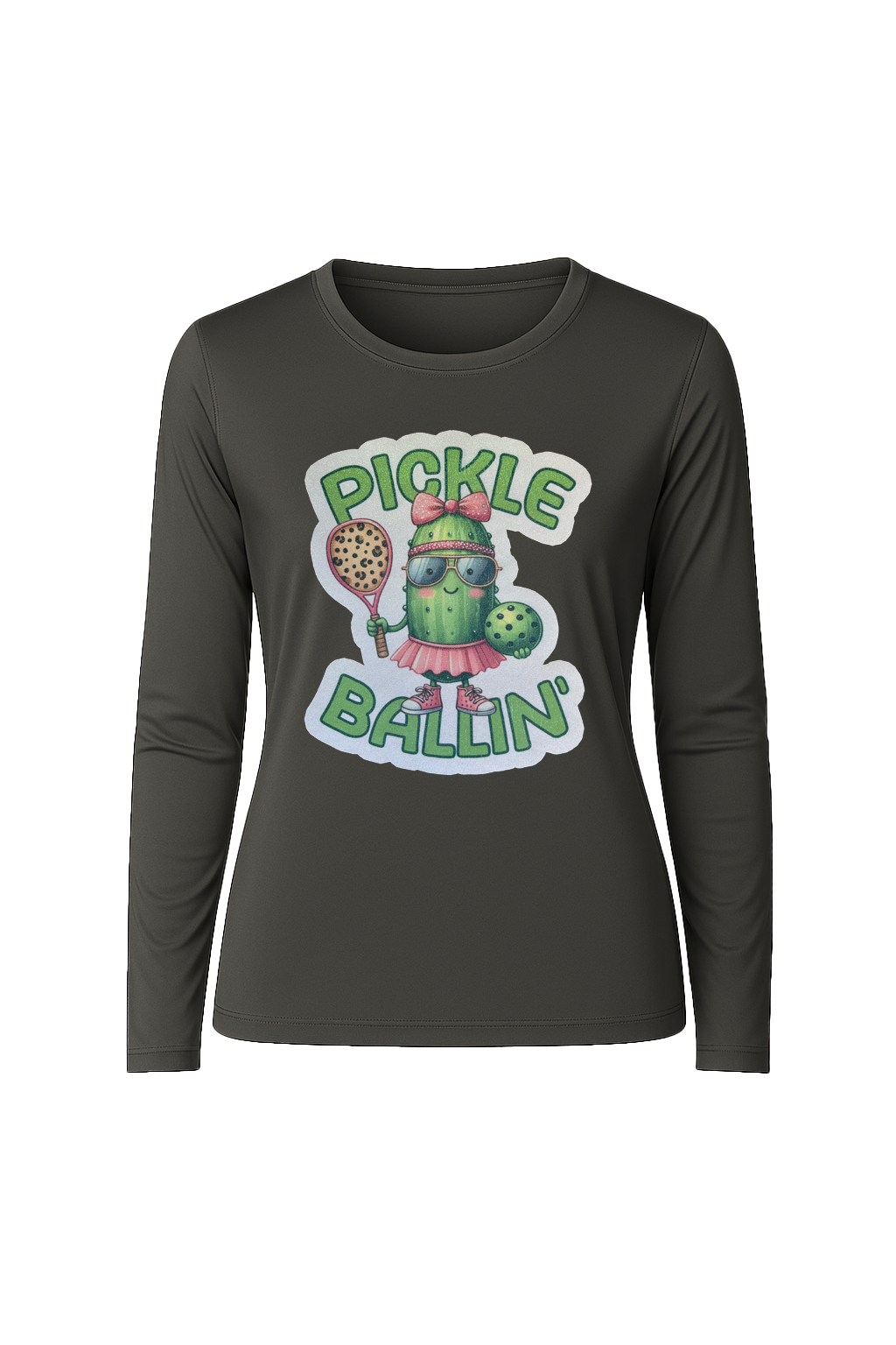 Glitter Pickle Ballin Long Sleeve Tee UPF 50