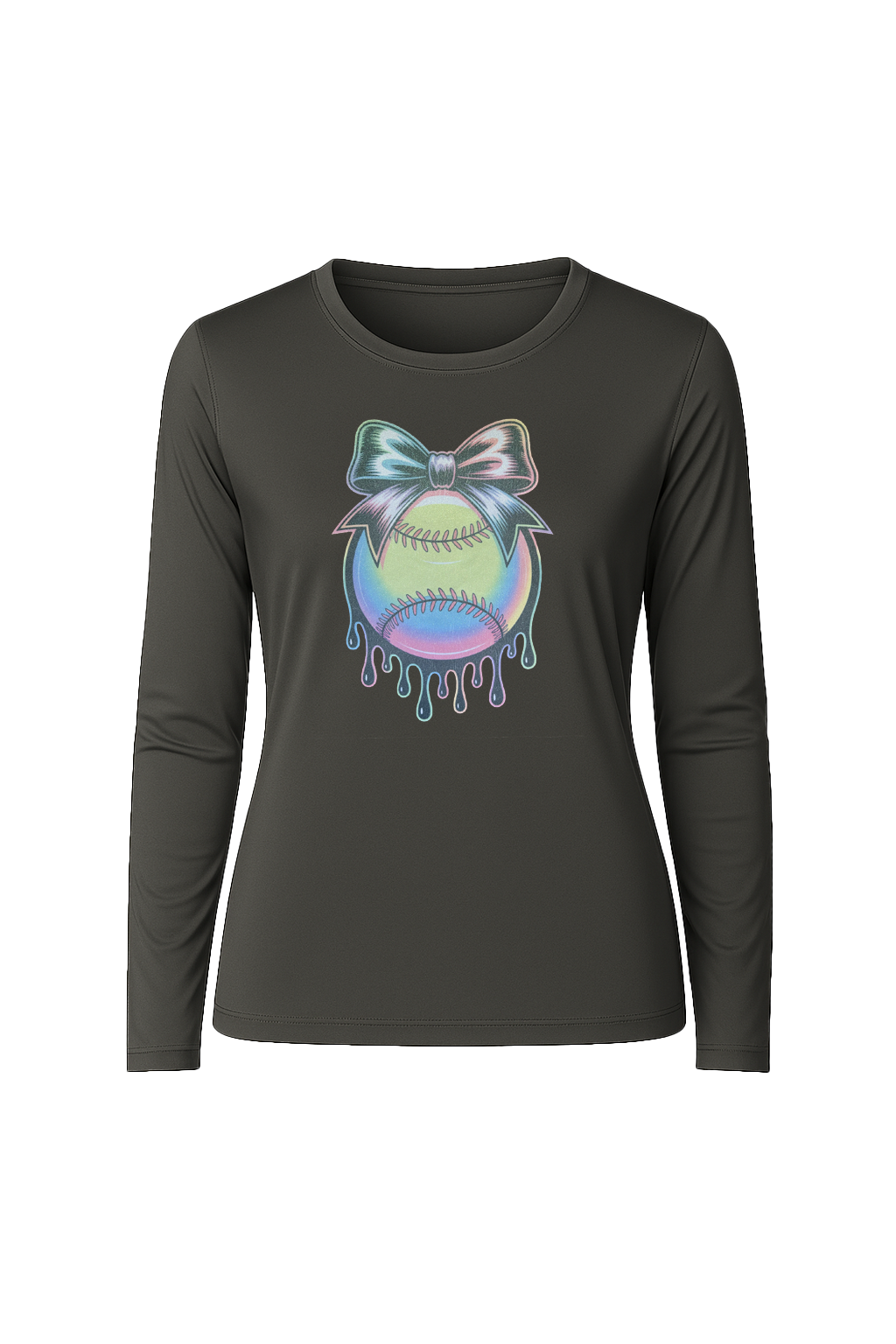 Glitter Neon Drip Long Sleeve Tee UPF 50
