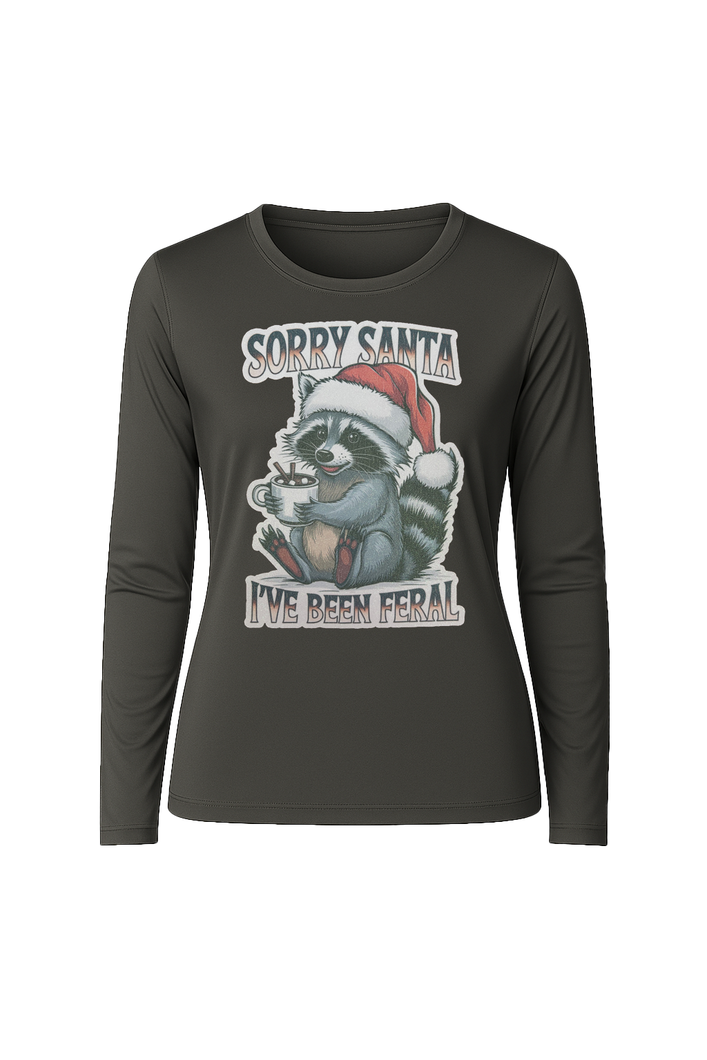 Glitter I've Been Feral Long Sleeve Tee UPF 50