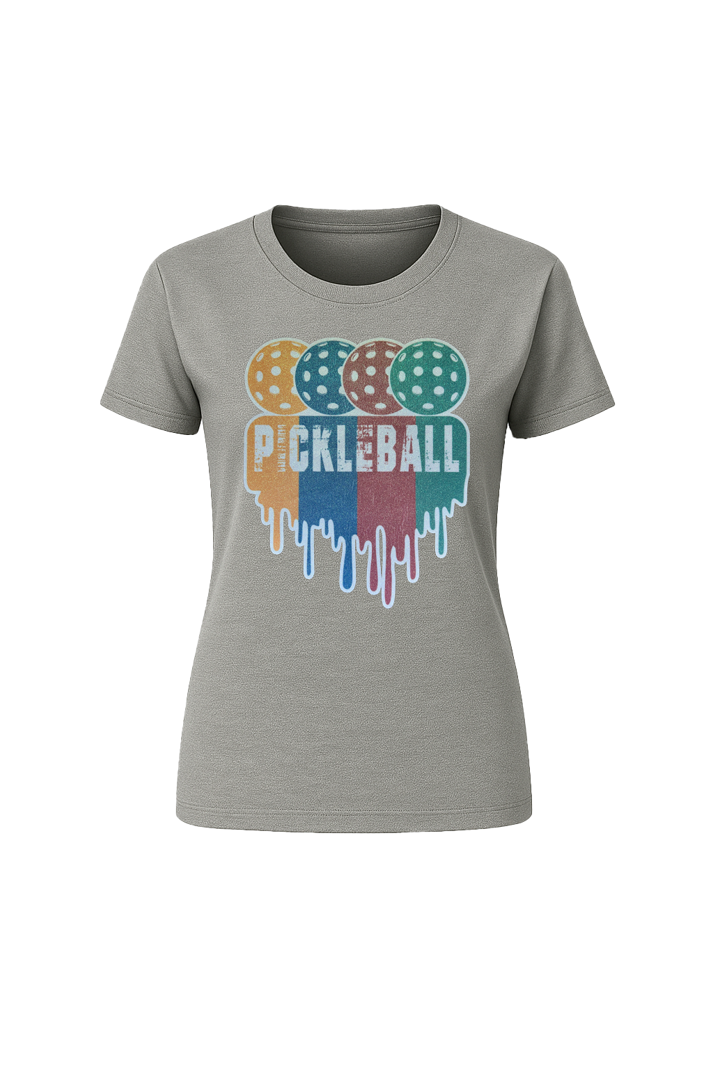 Glitter Pickleball Drip Short Sleeve Tee