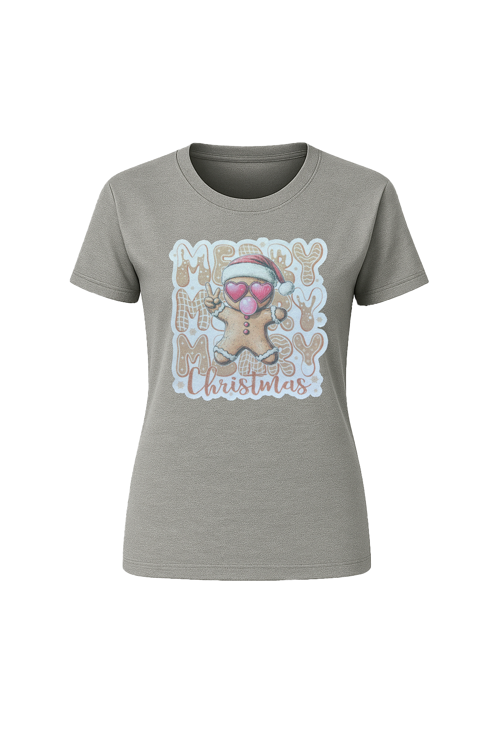 Glitter Gingerbread Bubble Pop Short Sleeve Tee