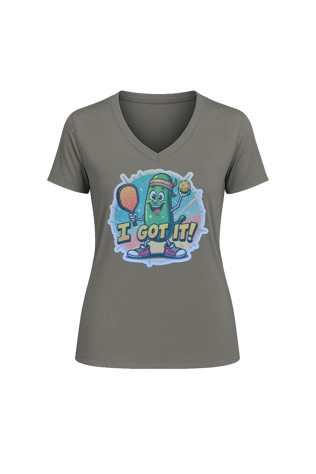 Glitter I Got It Short Sleeve V-Neck Tee