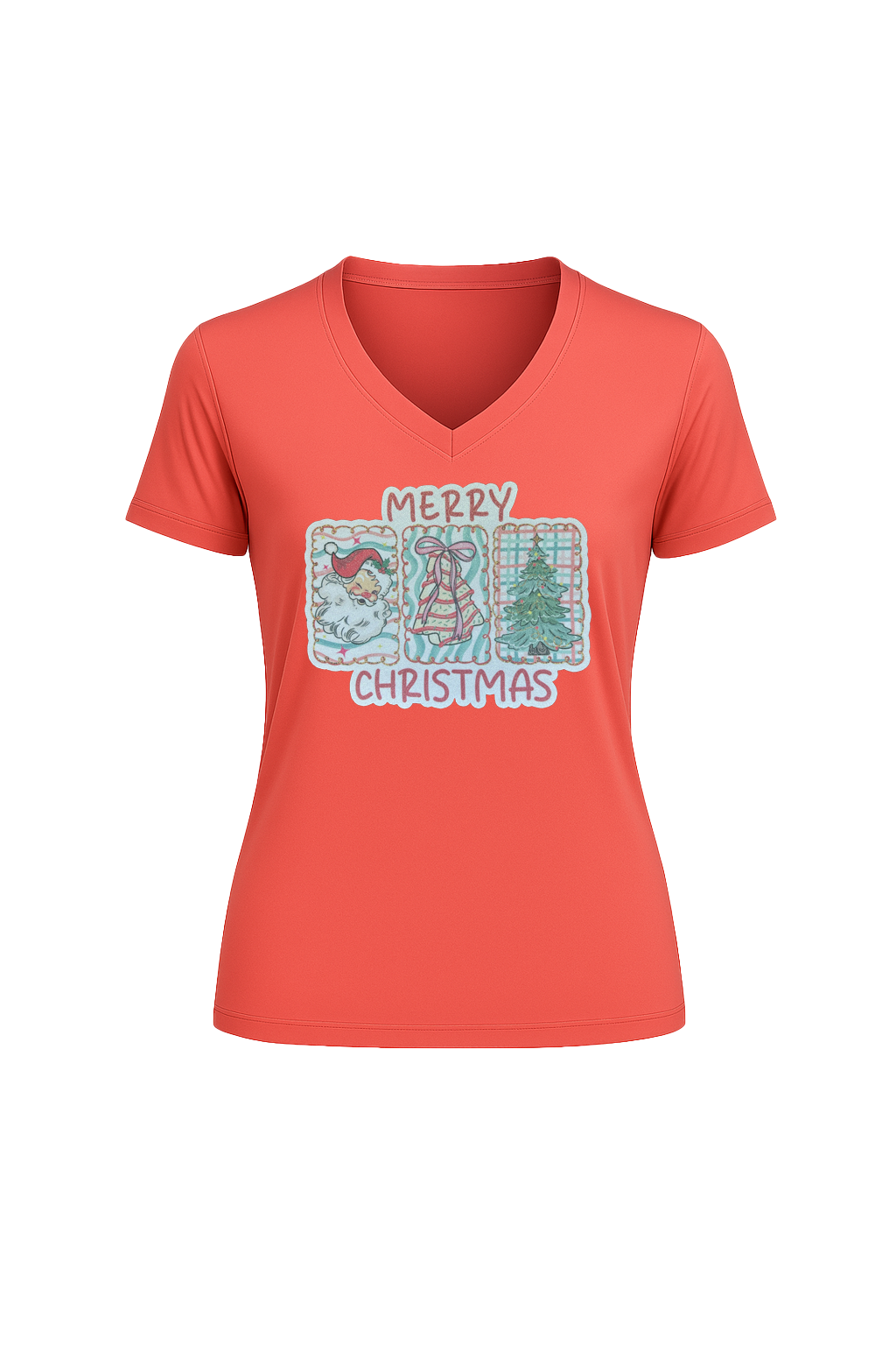 Glitter Three Wishes Short Sleeve V-Neck Tee