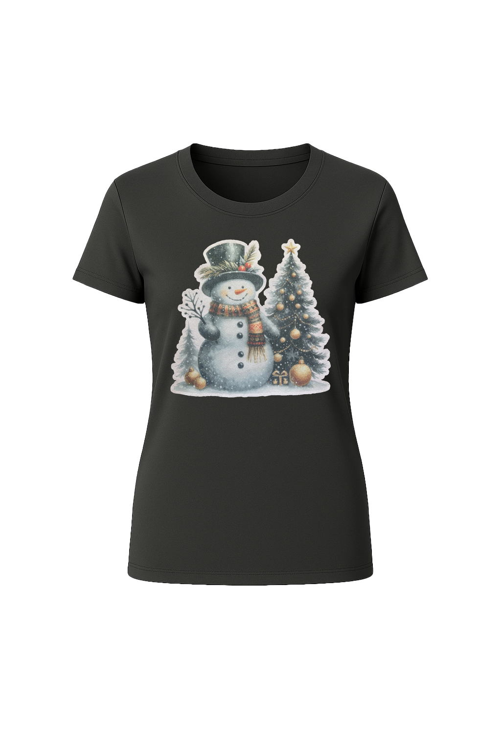 Glitter Festive Frosty Short Sleeve Tee