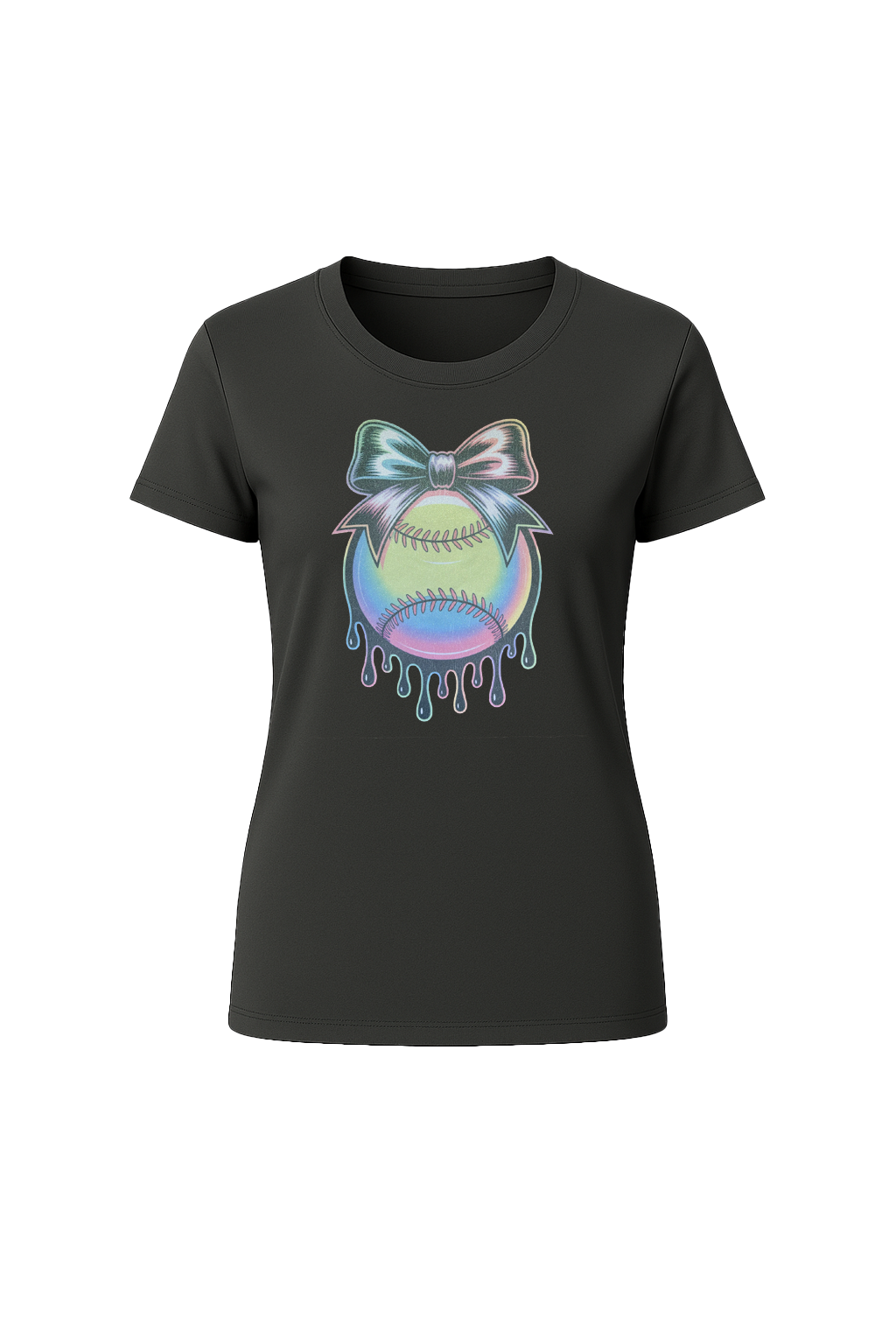 Glitter Neon Drip Short Sleeve Tee