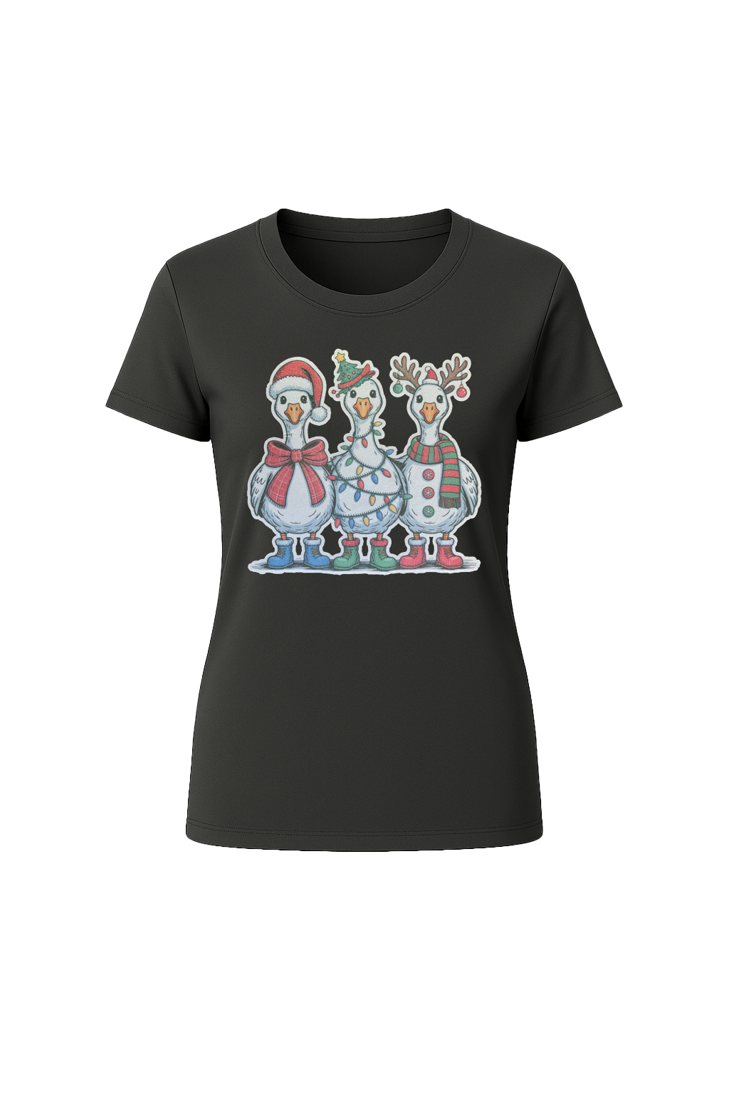 Glitter Festive Fowl Short Sleeve Tee