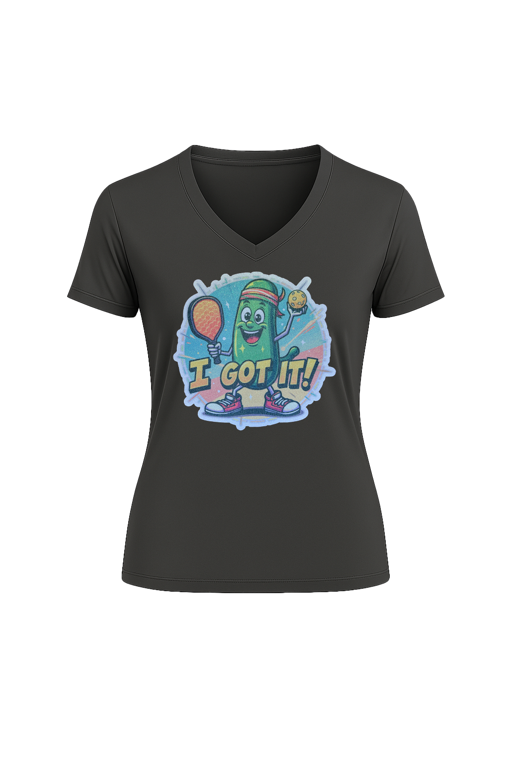 Glitter I Got It Short Sleeve V-Neck Tee