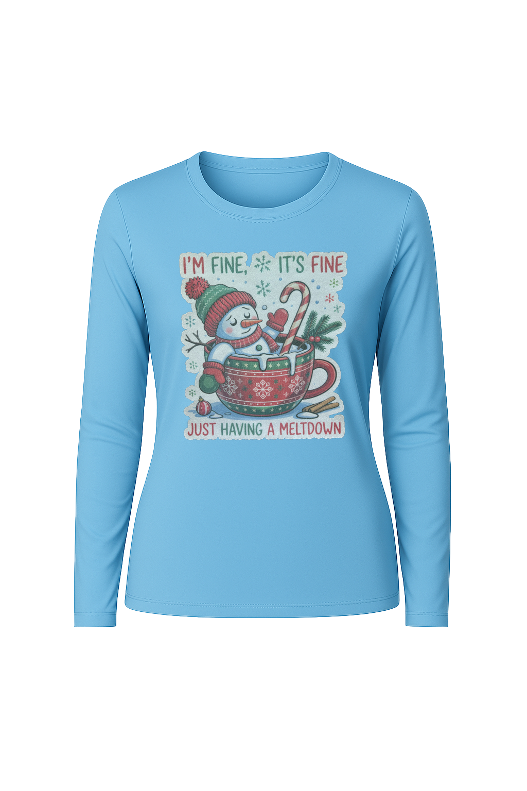 Glitter Having A Meltdown Long Sleeve Tee UPF 50