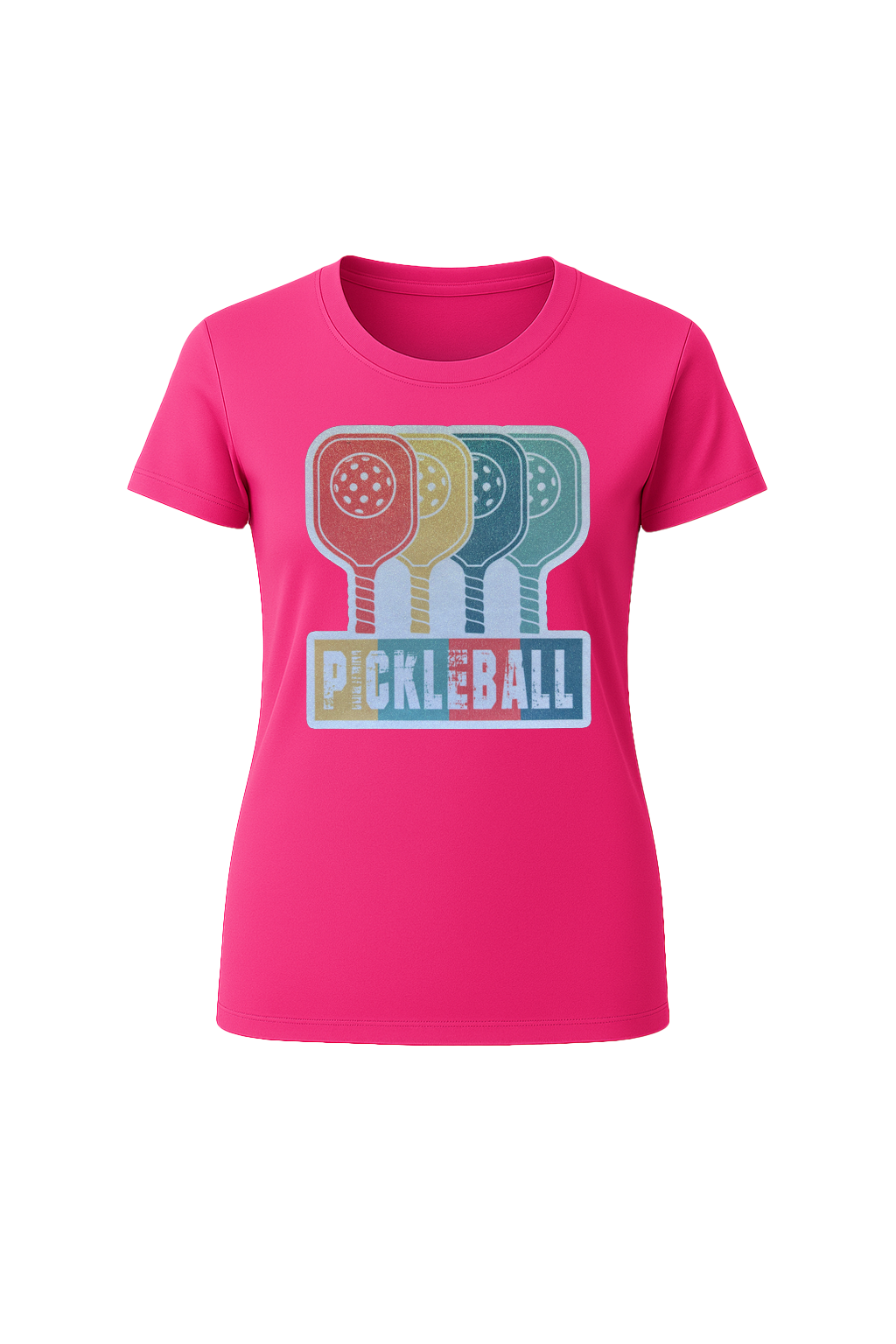 Glitter Pickleball Paddles Short Sleeve Tee