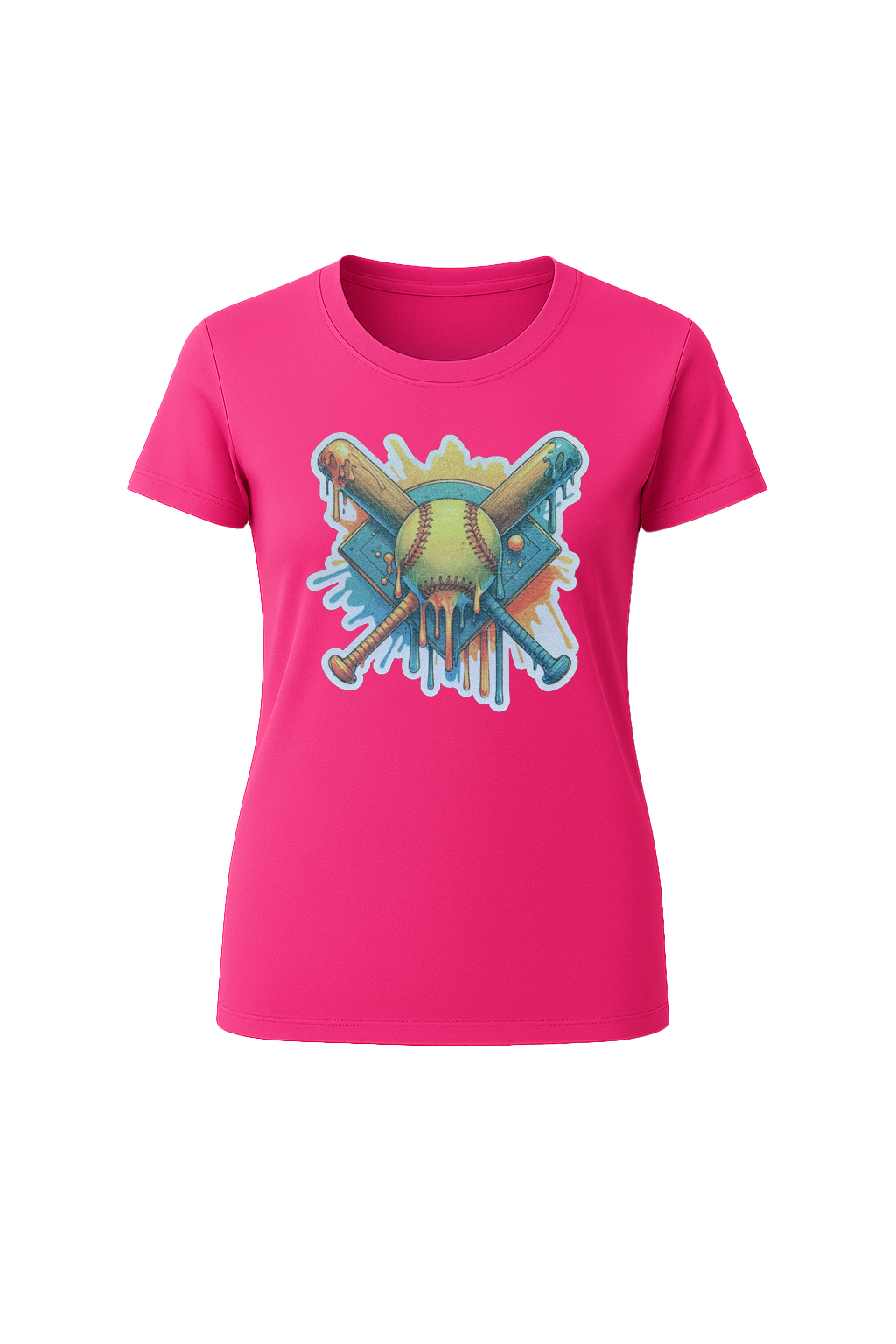 Glitter Teal Shield Short Sleeve Tee