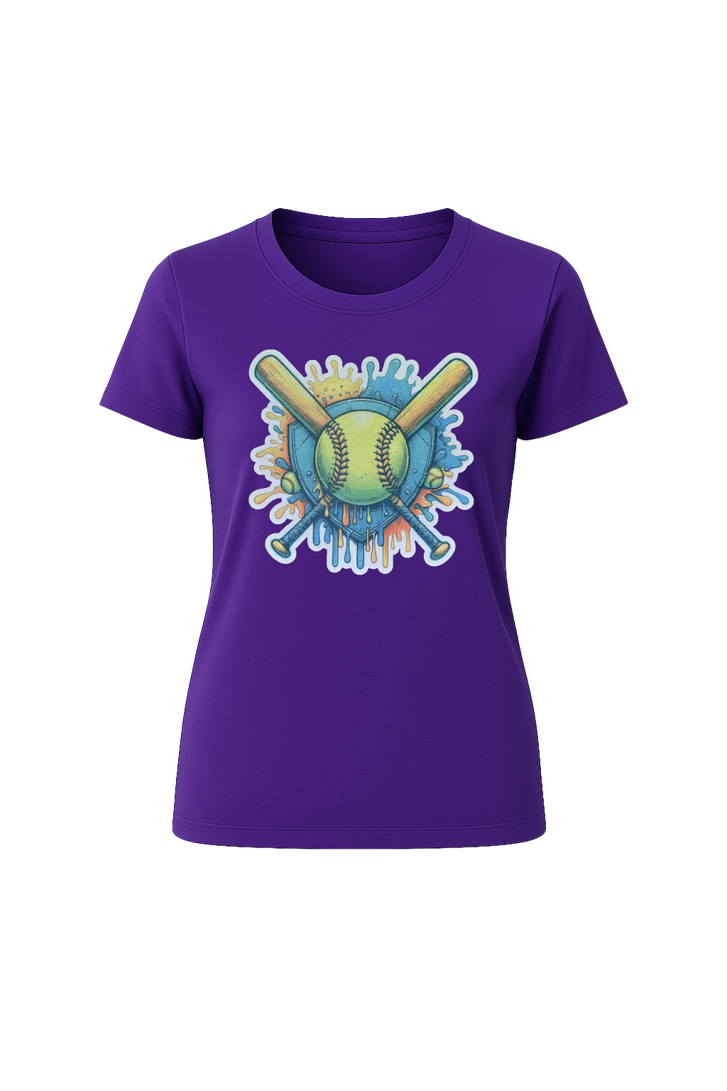 Glitter Blue Shield Short Sleeve Tee