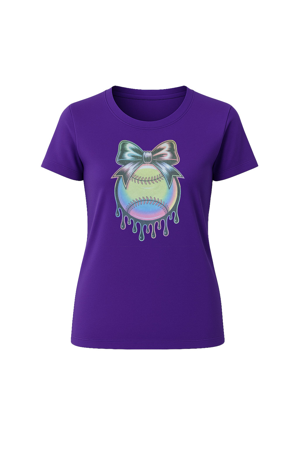 Glitter Neon Drip Short Sleeve Tee