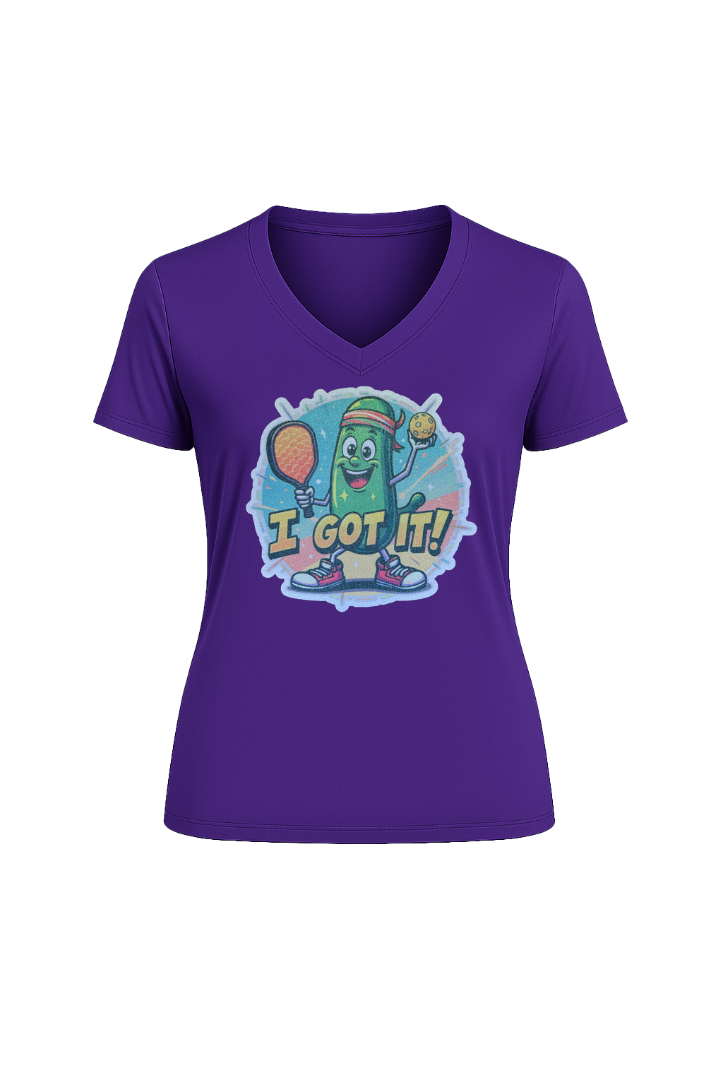 Glitter I Got It Short Sleeve V-Neck Tee