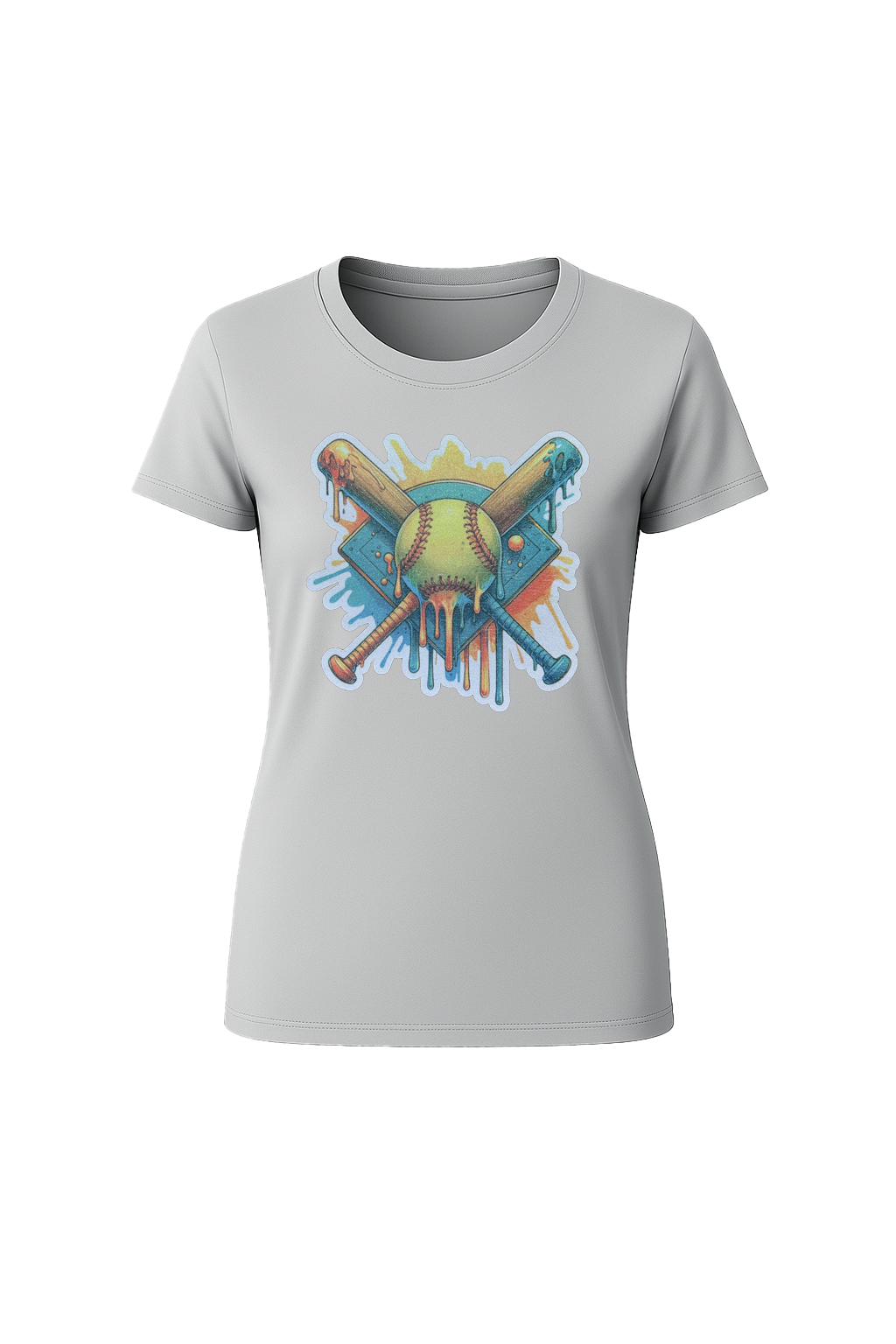 Glitter Teal Shield Short Sleeve Tee