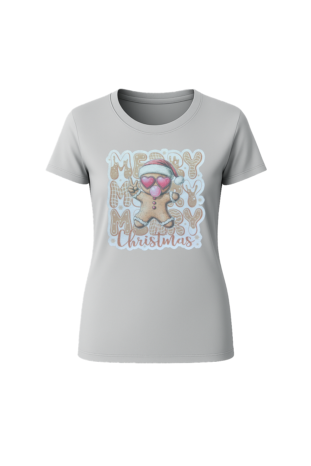 Glitter Gingerbread Bubble Pop Short Sleeve Tee