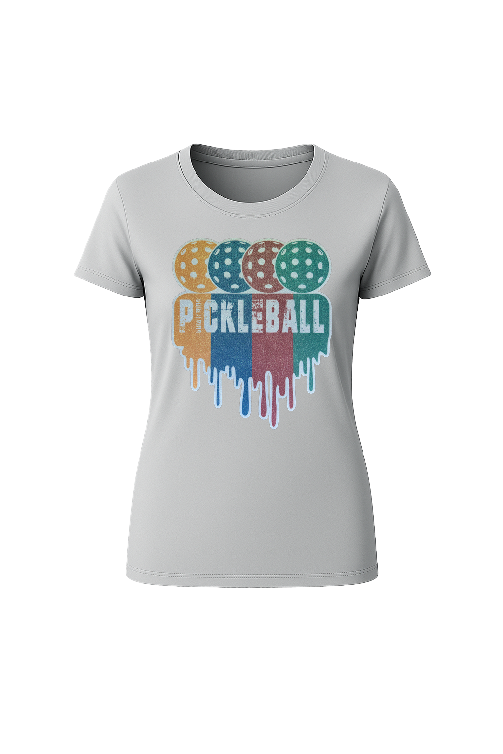 Glitter Pickleball Drip Short Sleeve Tee