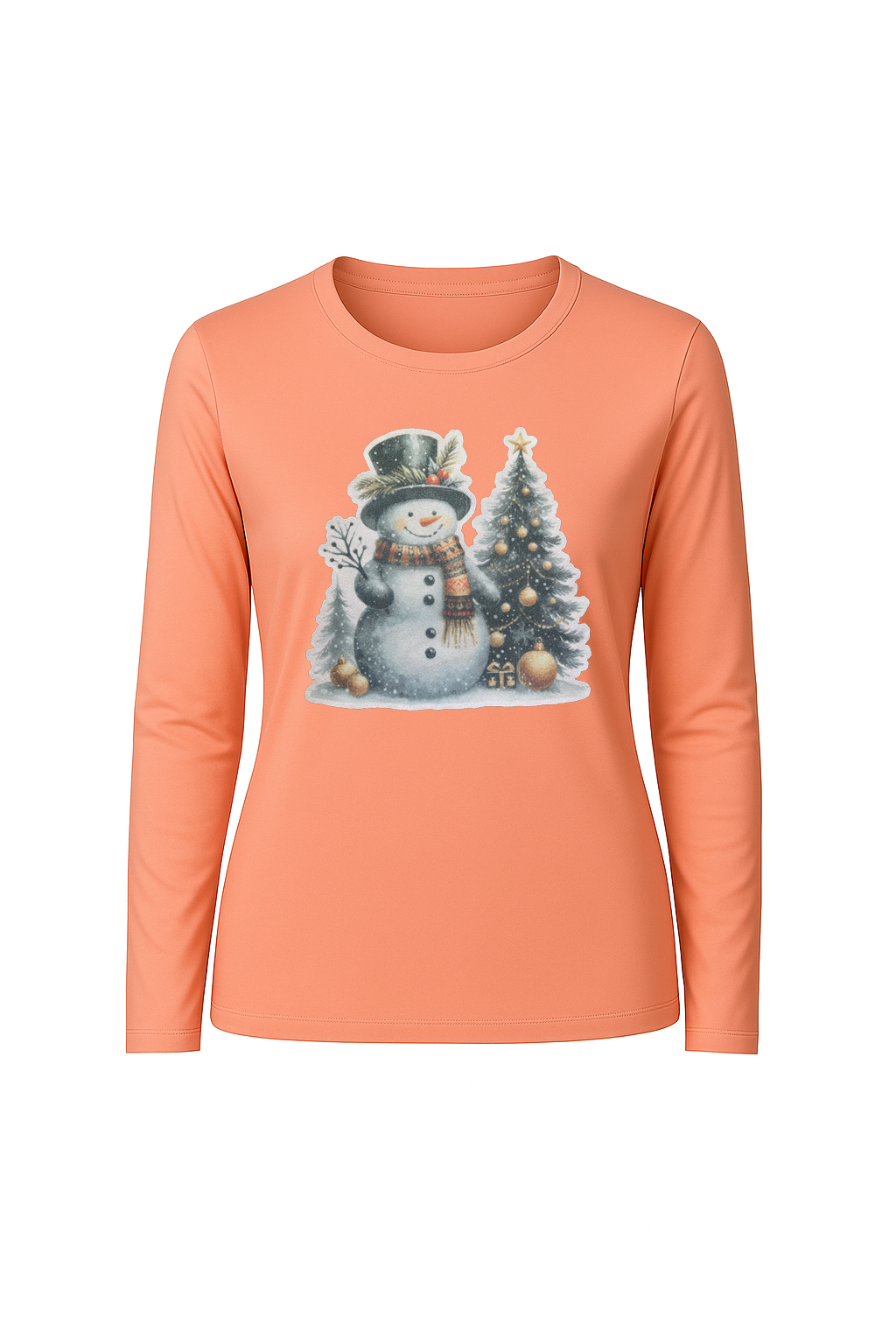 Glitter Festive Frosty Long Sleeve Tee UPF 50