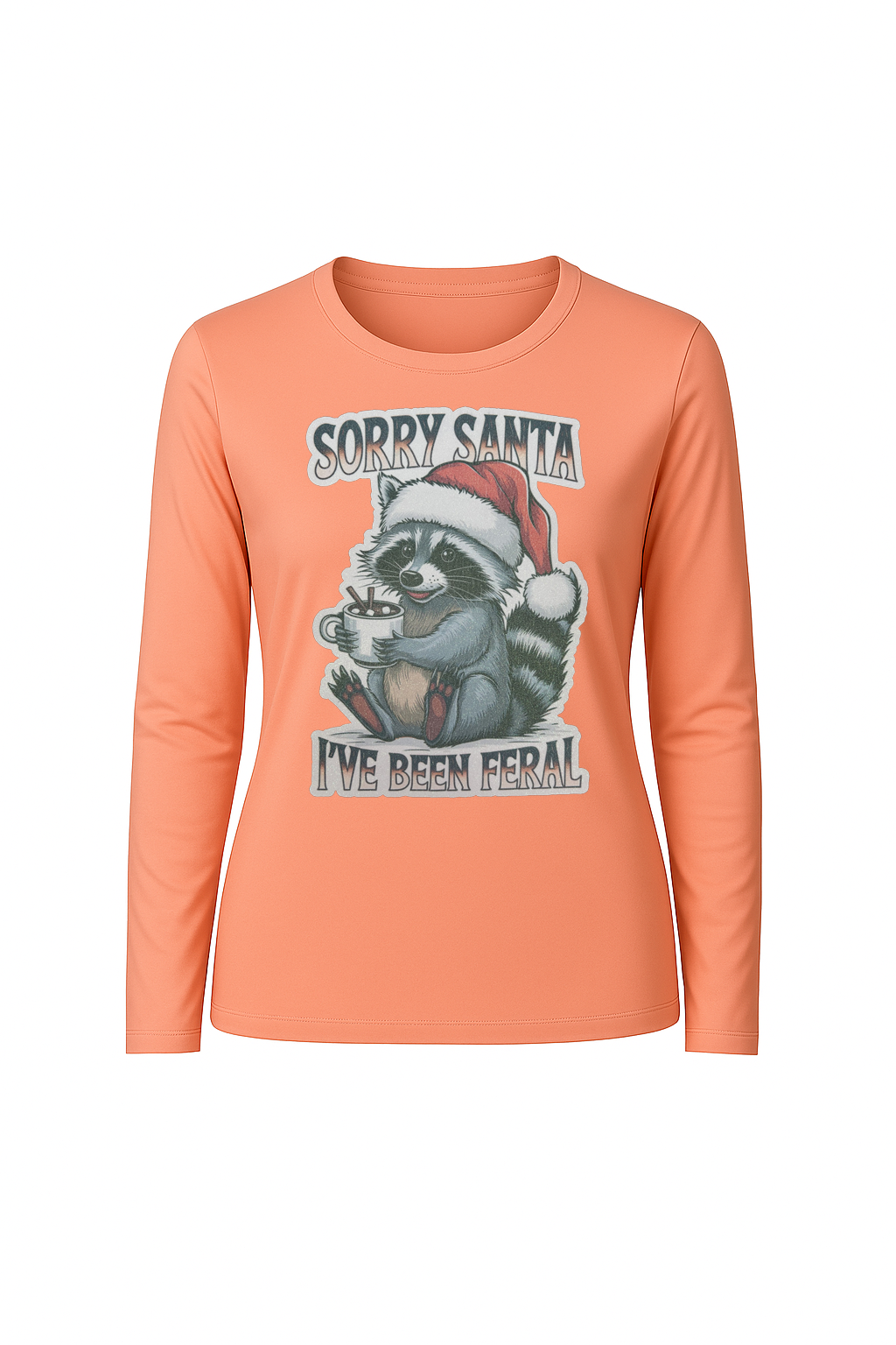 Glitter I've Been Feral Long Sleeve Tee UPF 50