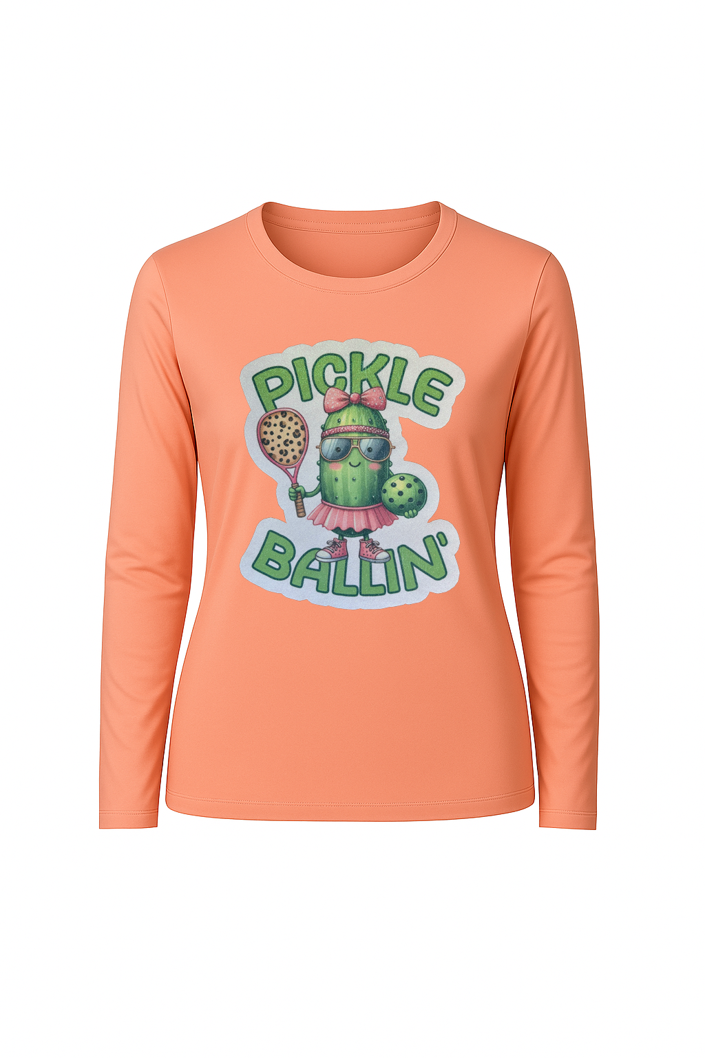 Glitter Pickle Ballin Long Sleeve Tee UPF 50