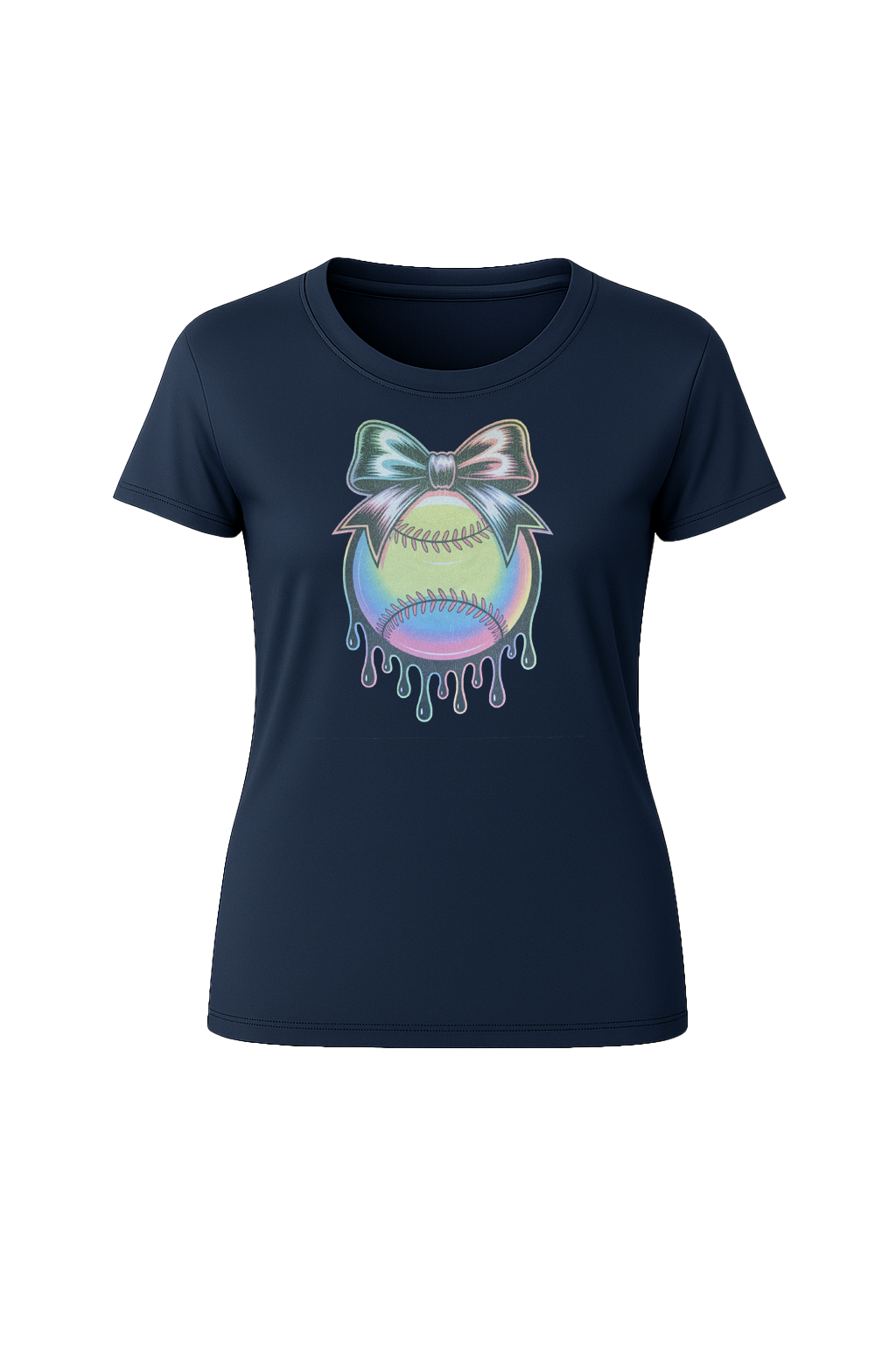 Glitter Neon Drip Short Sleeve Tee