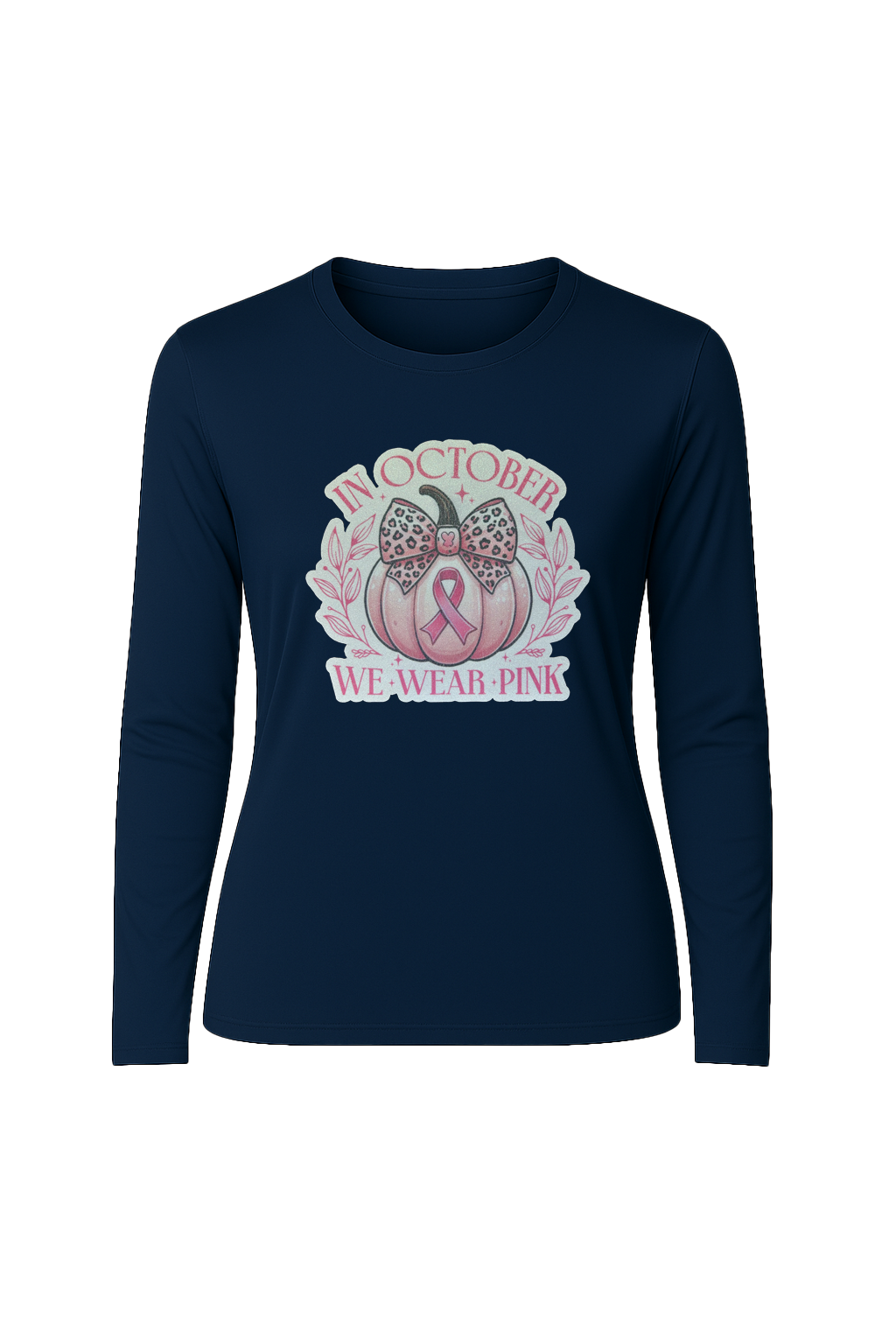 Glitter We Wear Pink Long Sleeve Tee UPF 50