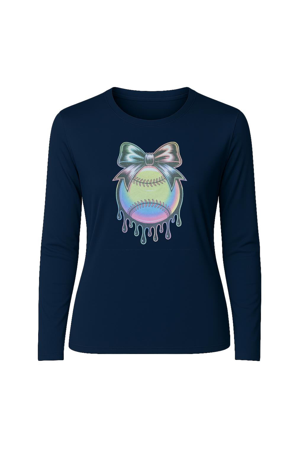 Glitter Neon Drip Long Sleeve Tee UPF 50