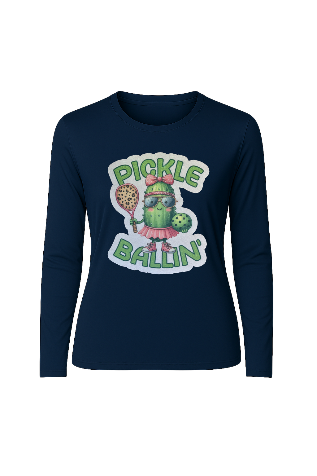 Glitter Pickle Ballin Long Sleeve Tee UPF 50