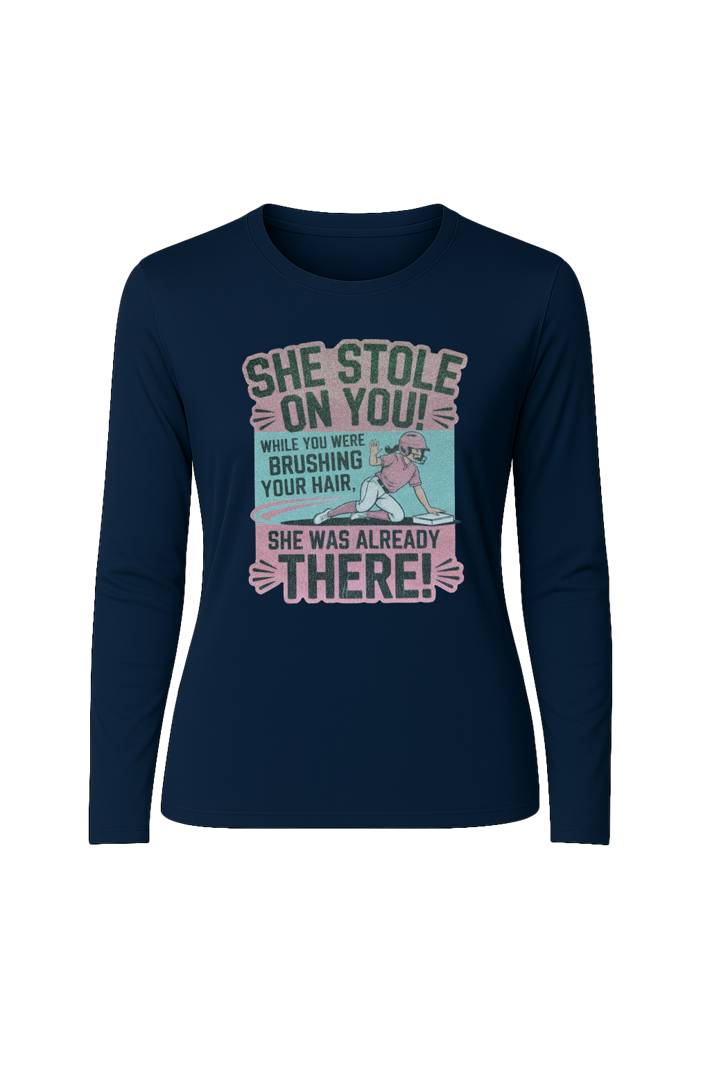 Glitter She Stole On You Long Sleeve Tee UPF 50