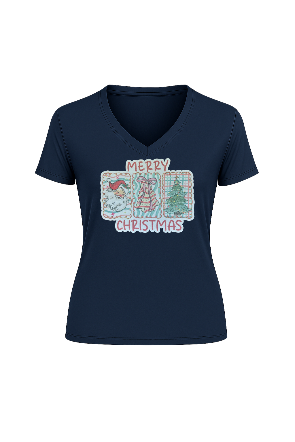 Glitter Three Wishes Short Sleeve V-Neck Tee