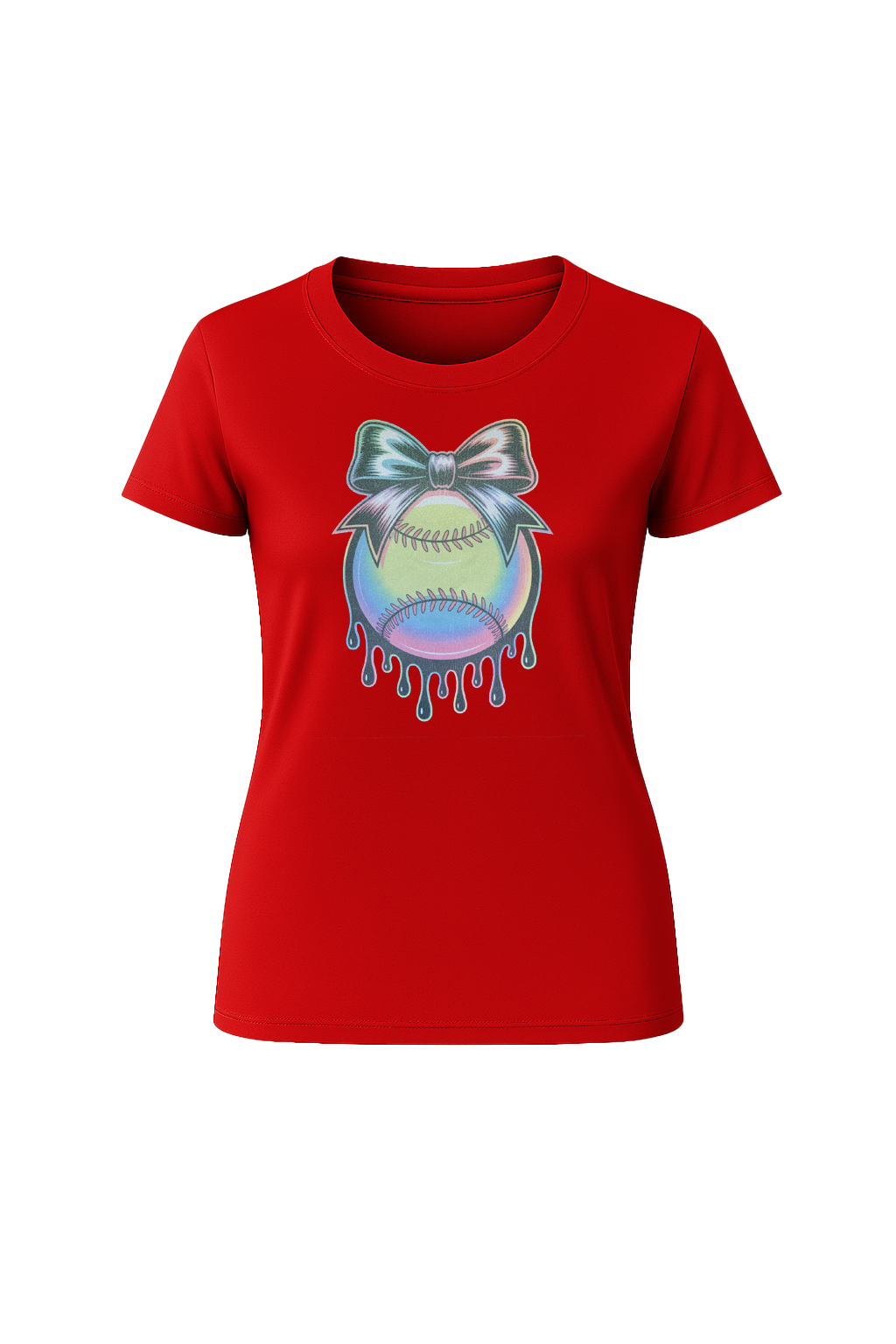 Glitter Neon Drip Short Sleeve Tee