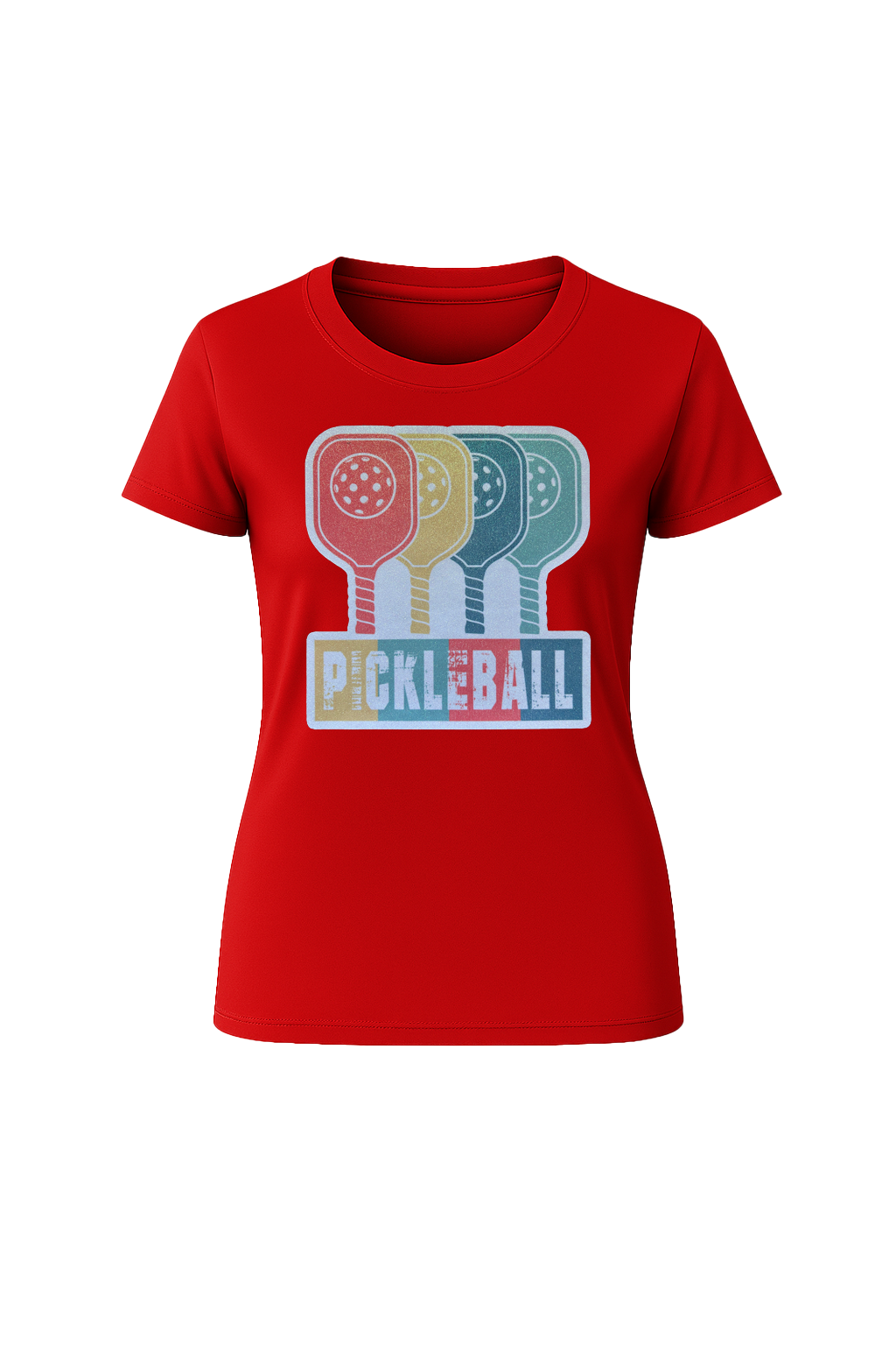 Glitter Pickleball Paddles Short Sleeve Tee