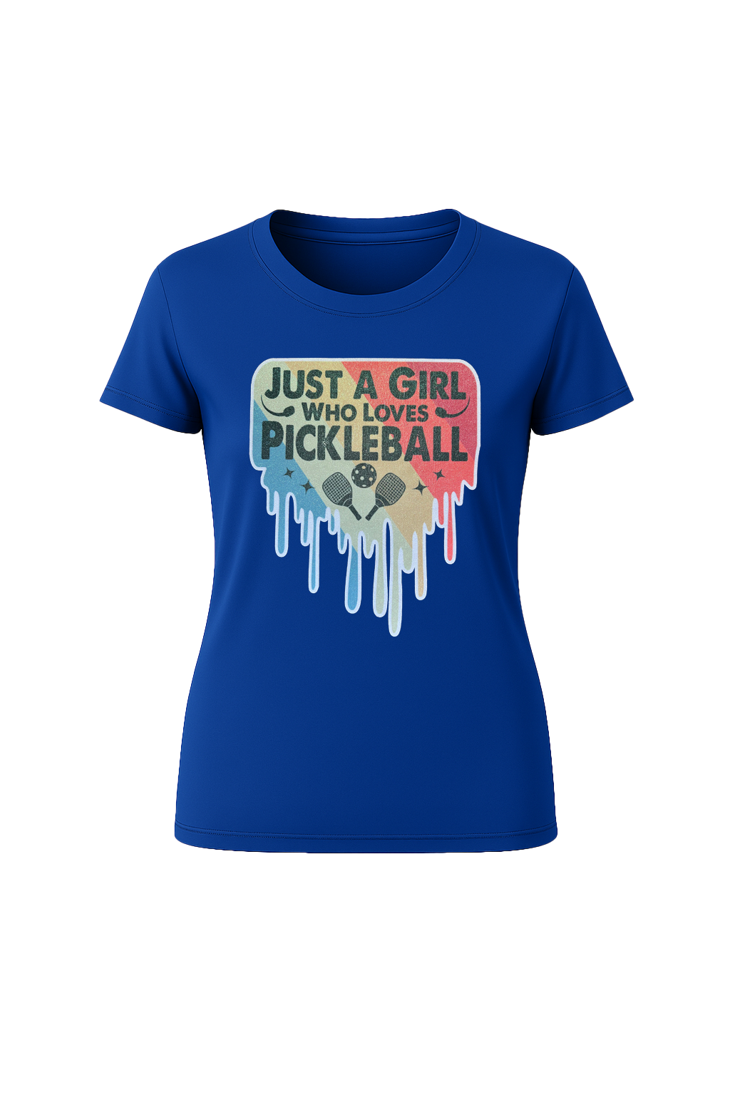 Glitter Girl Loves Pickleball Short Sleeve Tee