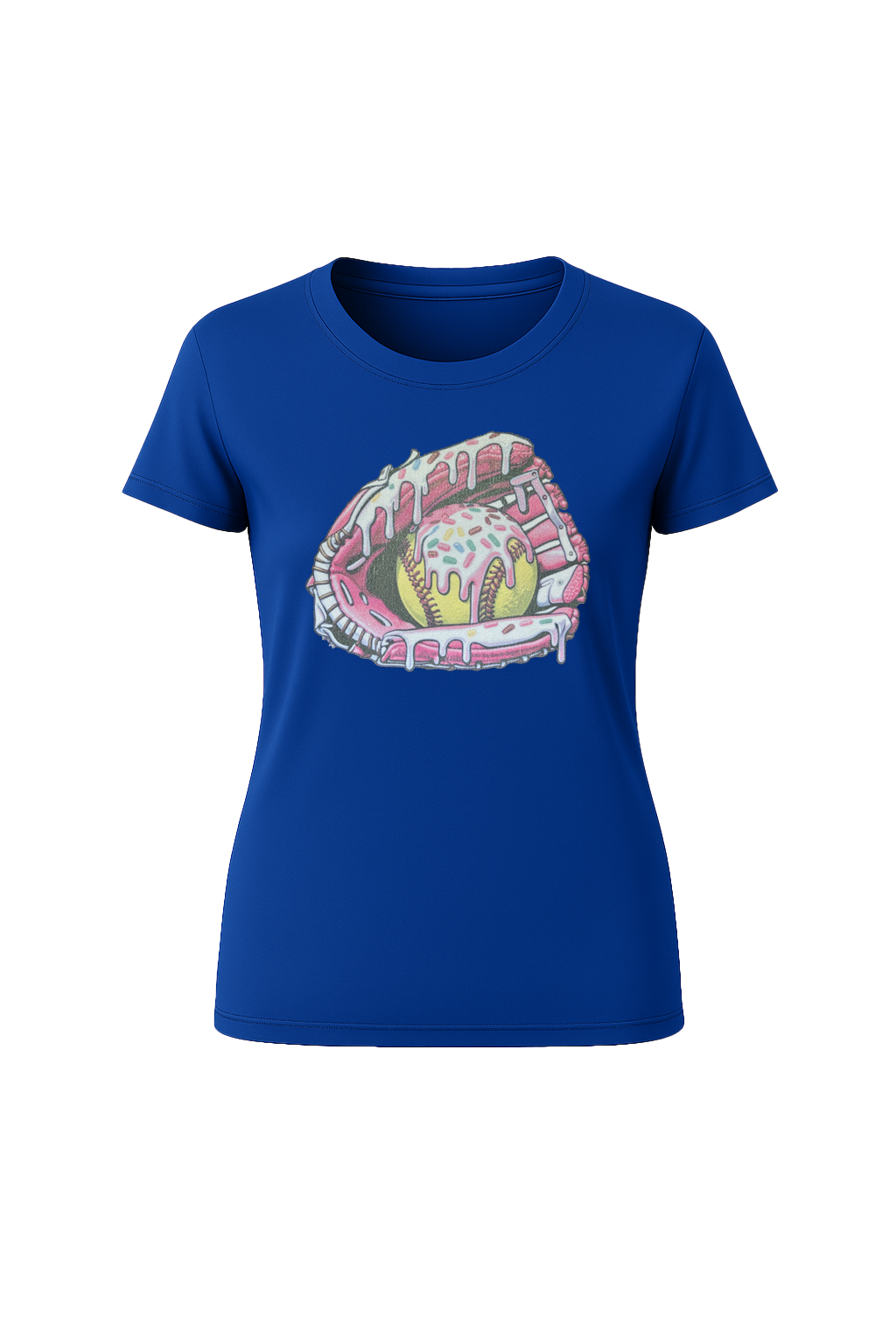Glitter Softball Sundae Short Sleeve Tee