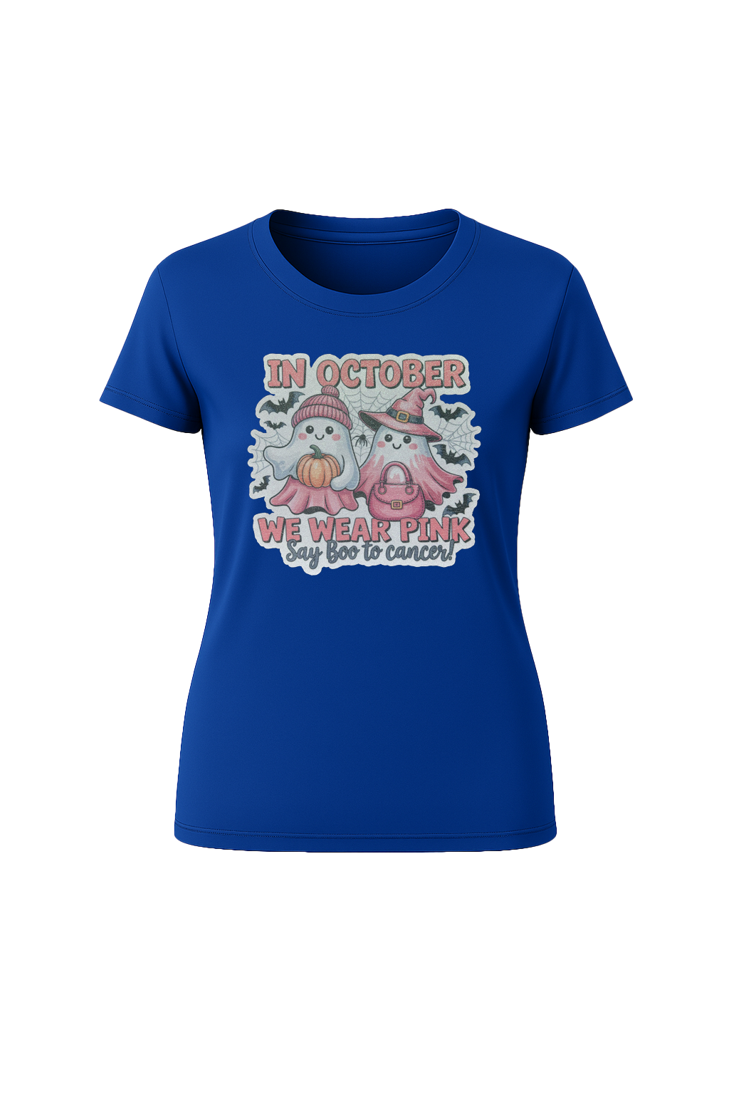 Glitter Wear Pink Say Boo Short Sleeve Tee