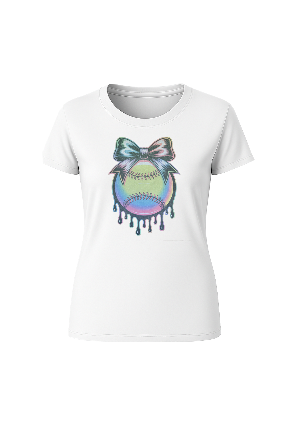 Glitter Neon Drip Short Sleeve Tee
