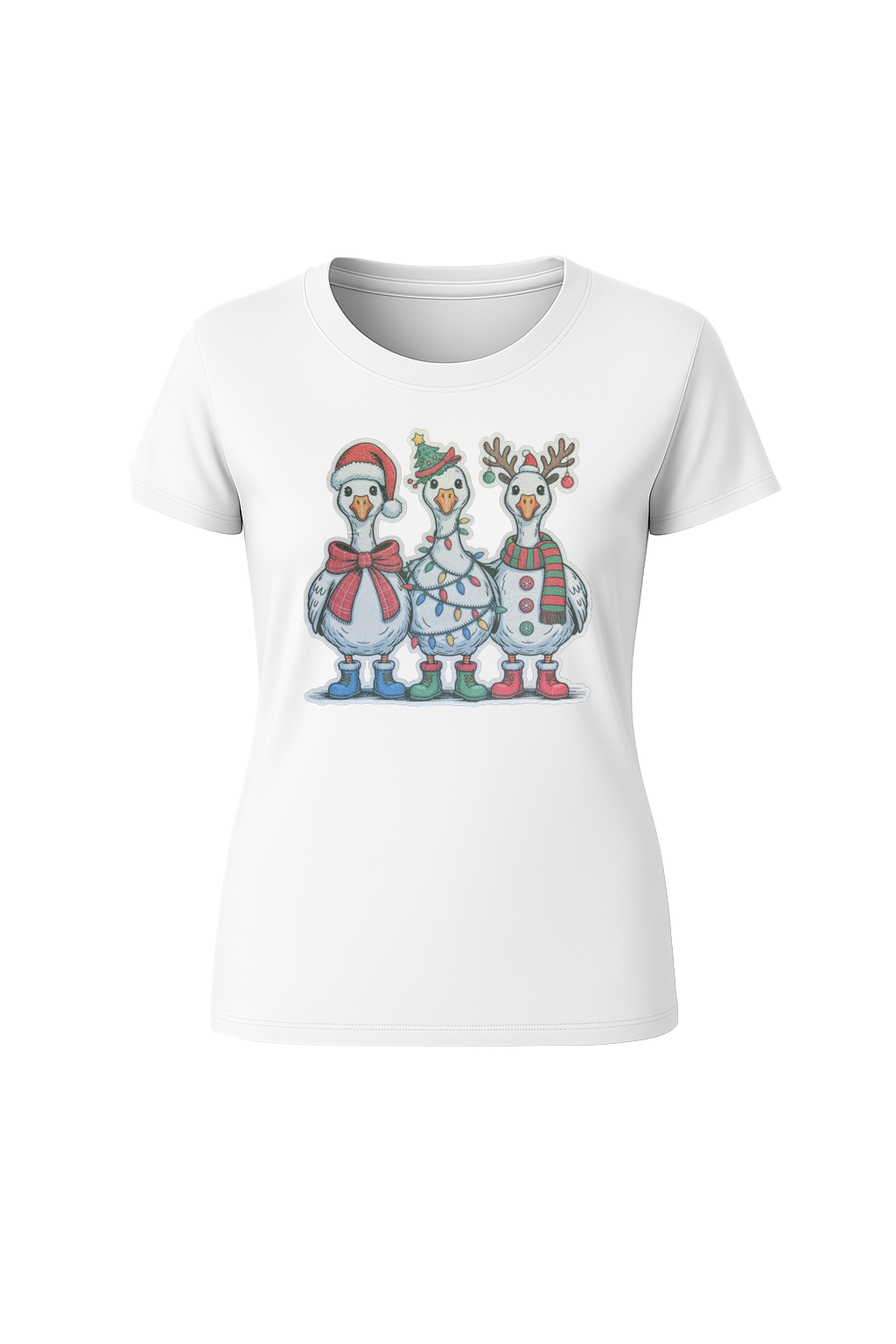 Glitter Festive Fowl Short Sleeve Tee