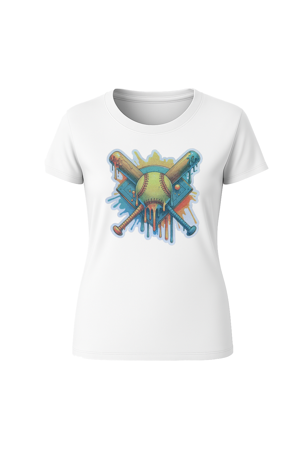 Glitter Teal Shield Short Sleeve Tee