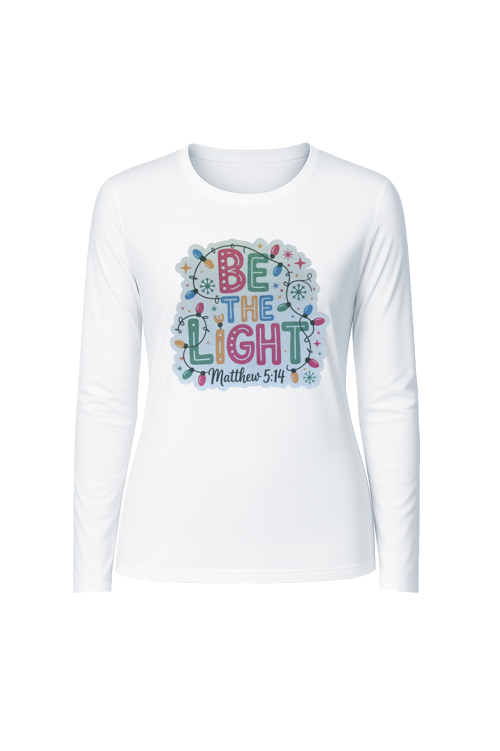 Glitter Be The Light Long Sleeve Tee UPF 50