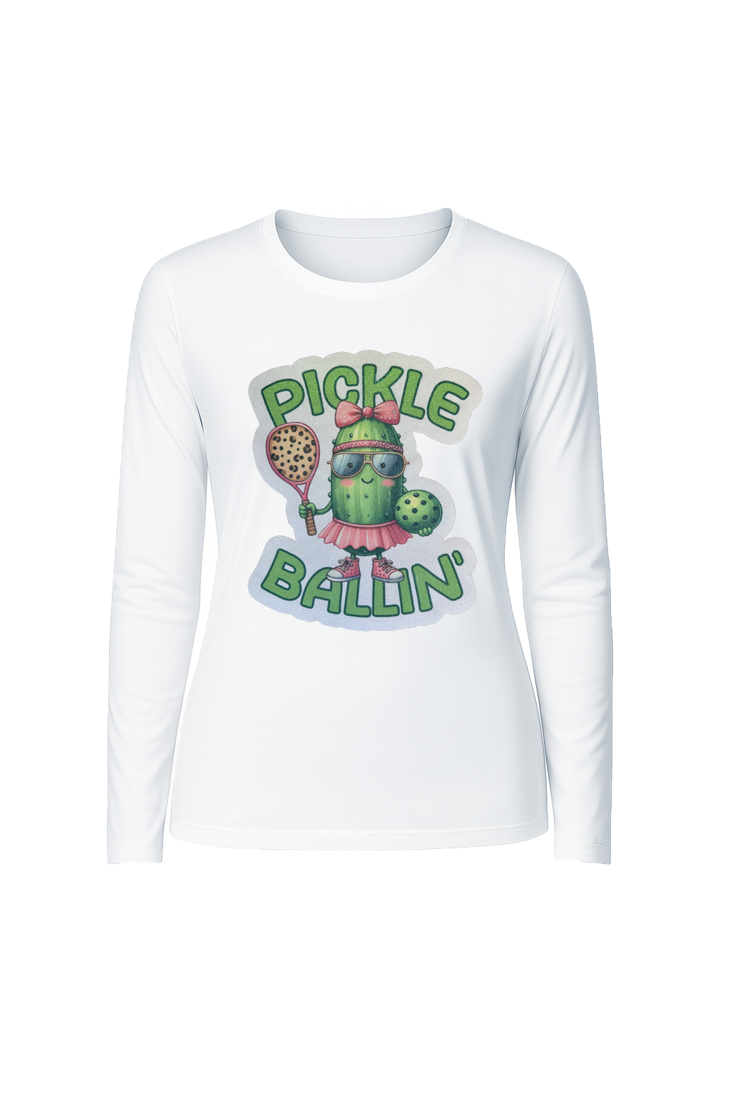 Glitter Pickle Ballin Long Sleeve Tee UPF 50